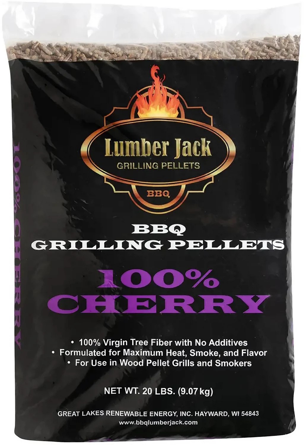 Lumber Jack BBQ 100 Cherry Pellets 20lb Academy