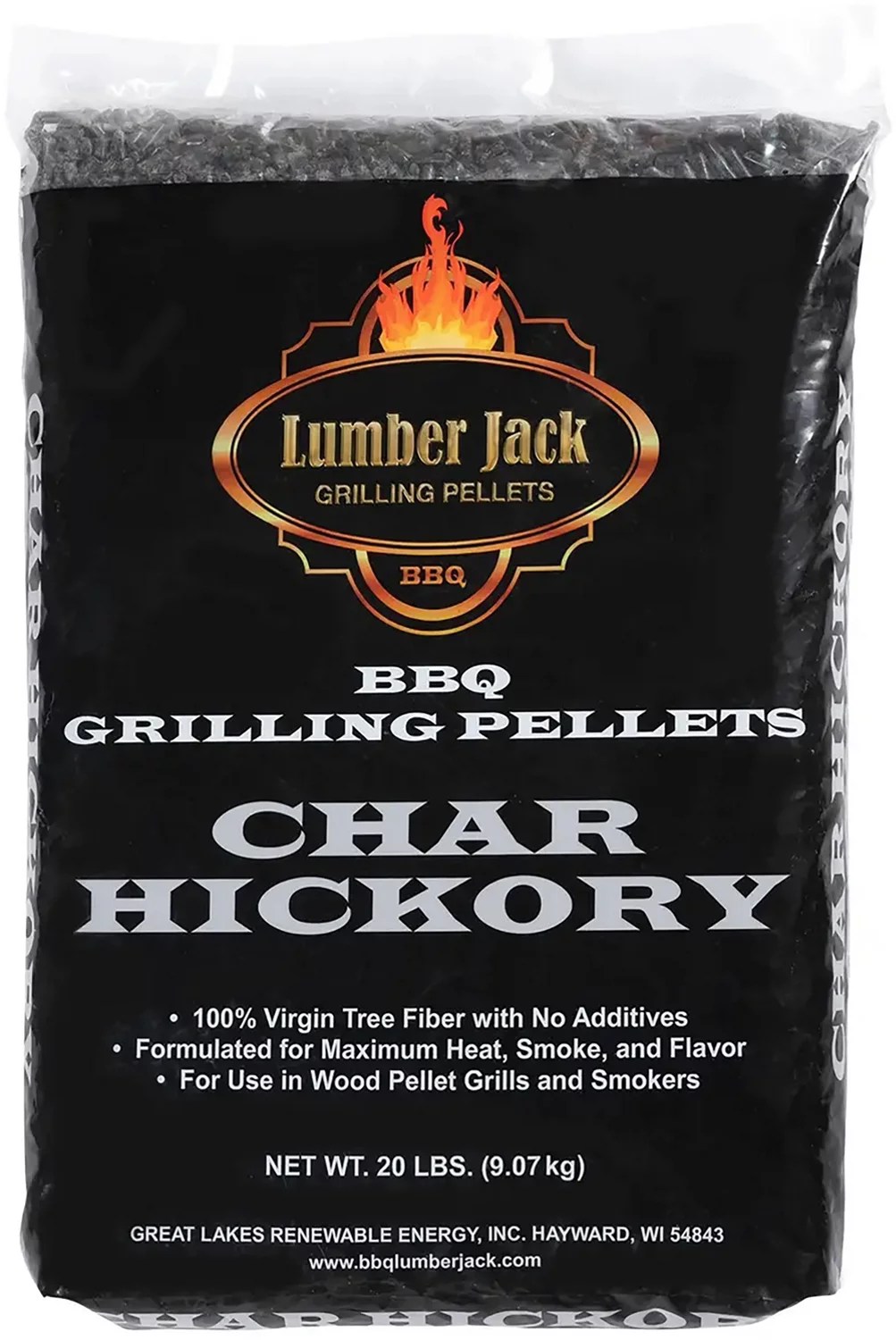 Lumber Jack BBQ Char Hickory Pellets 20lb Academy