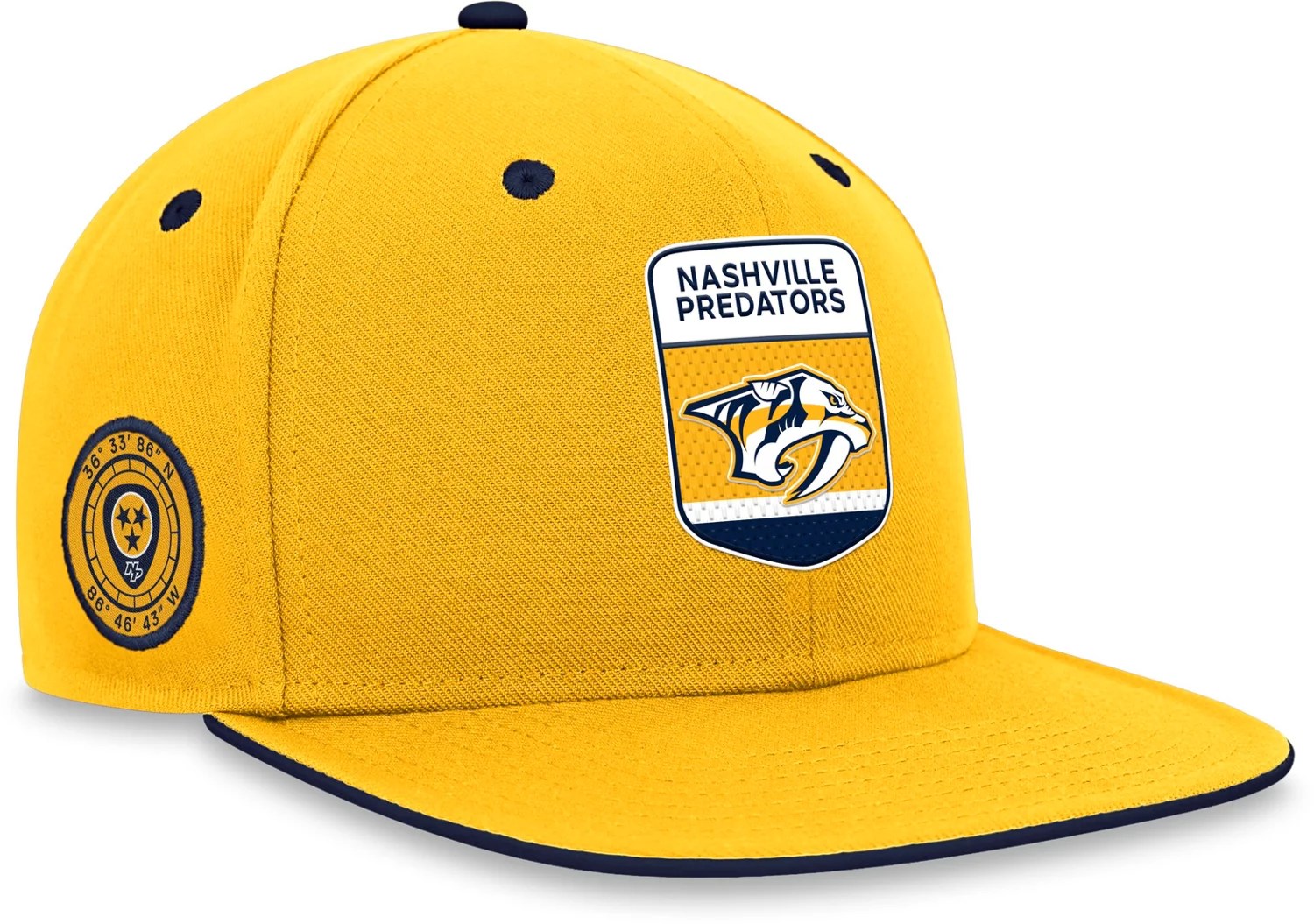 Fanatics Men's Nashville Predators Authentic Pro Draft Snapback Hat