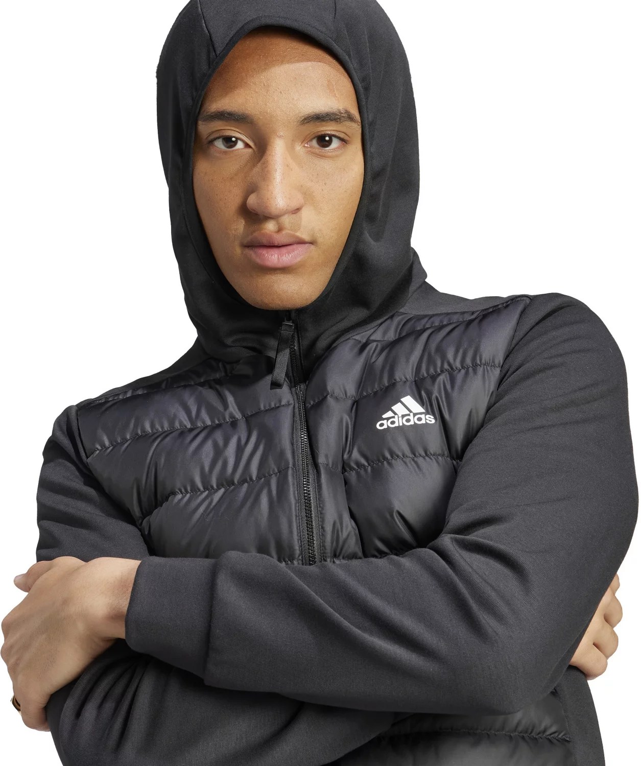 adidas Men's Essential Down Hybrid Jacket Academy