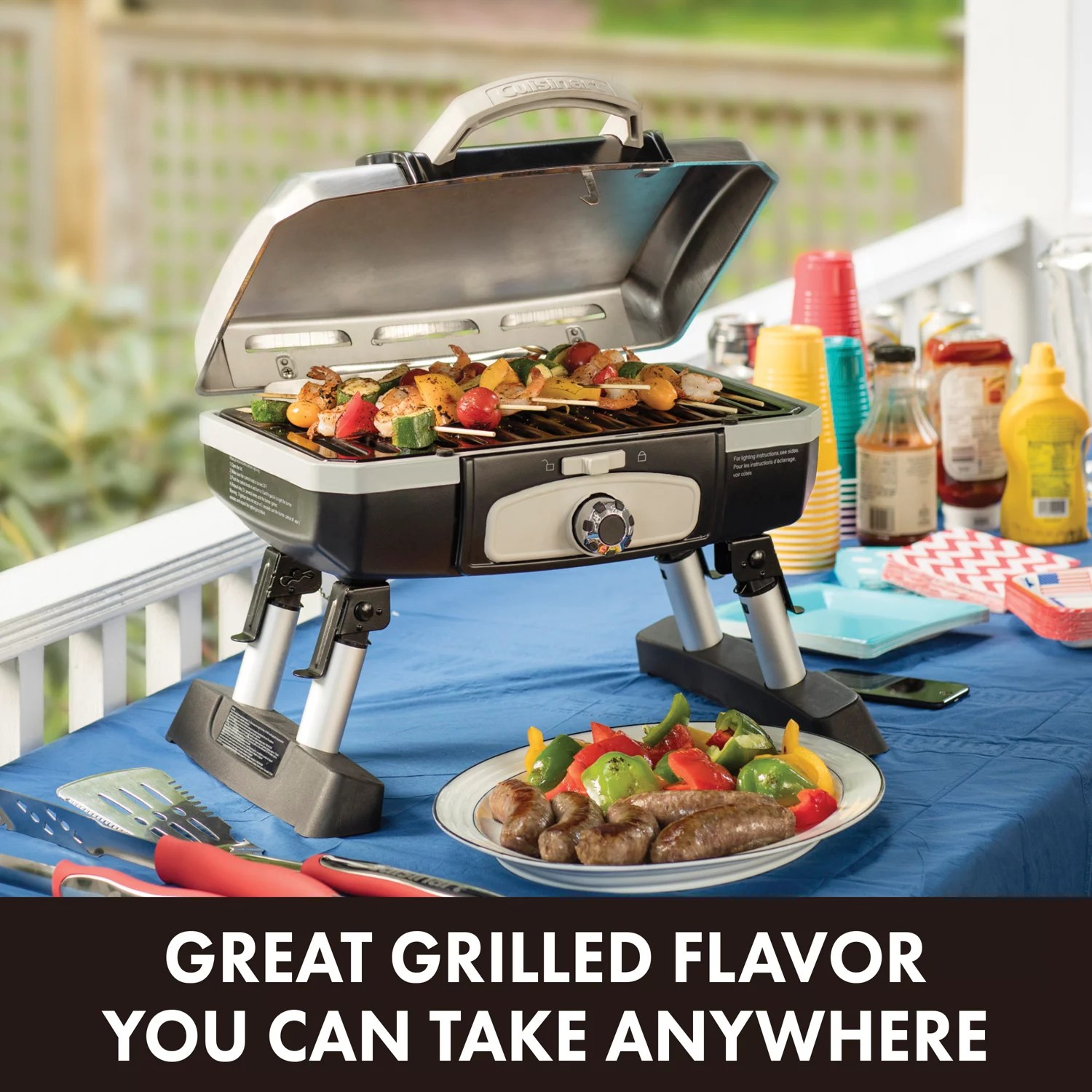 Cuisinart Portable Tabletop Gas Grill Academy