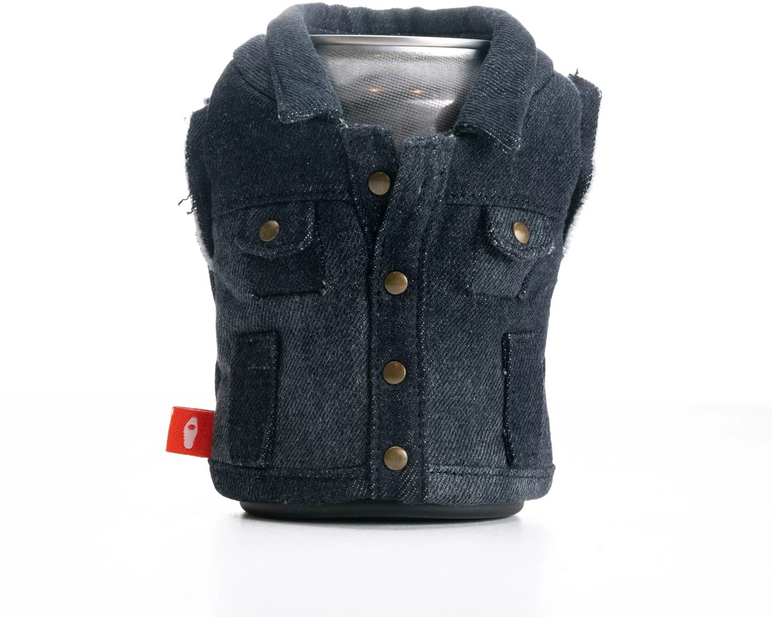 Puffin Drinkware Denim Vest Can Coolie Academy