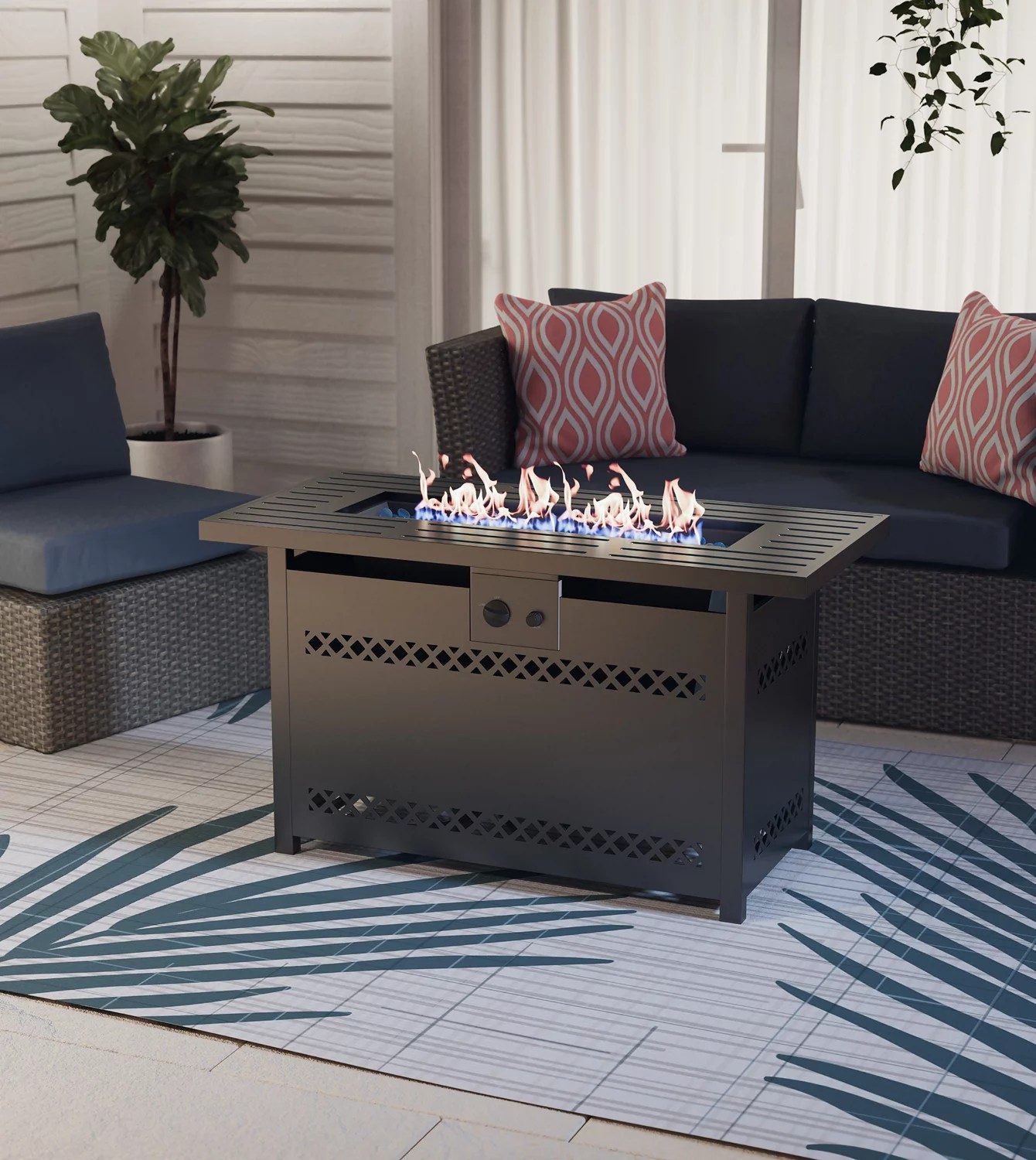 Mosaic Kingsland II 42 in Gas Fire Pit Academy