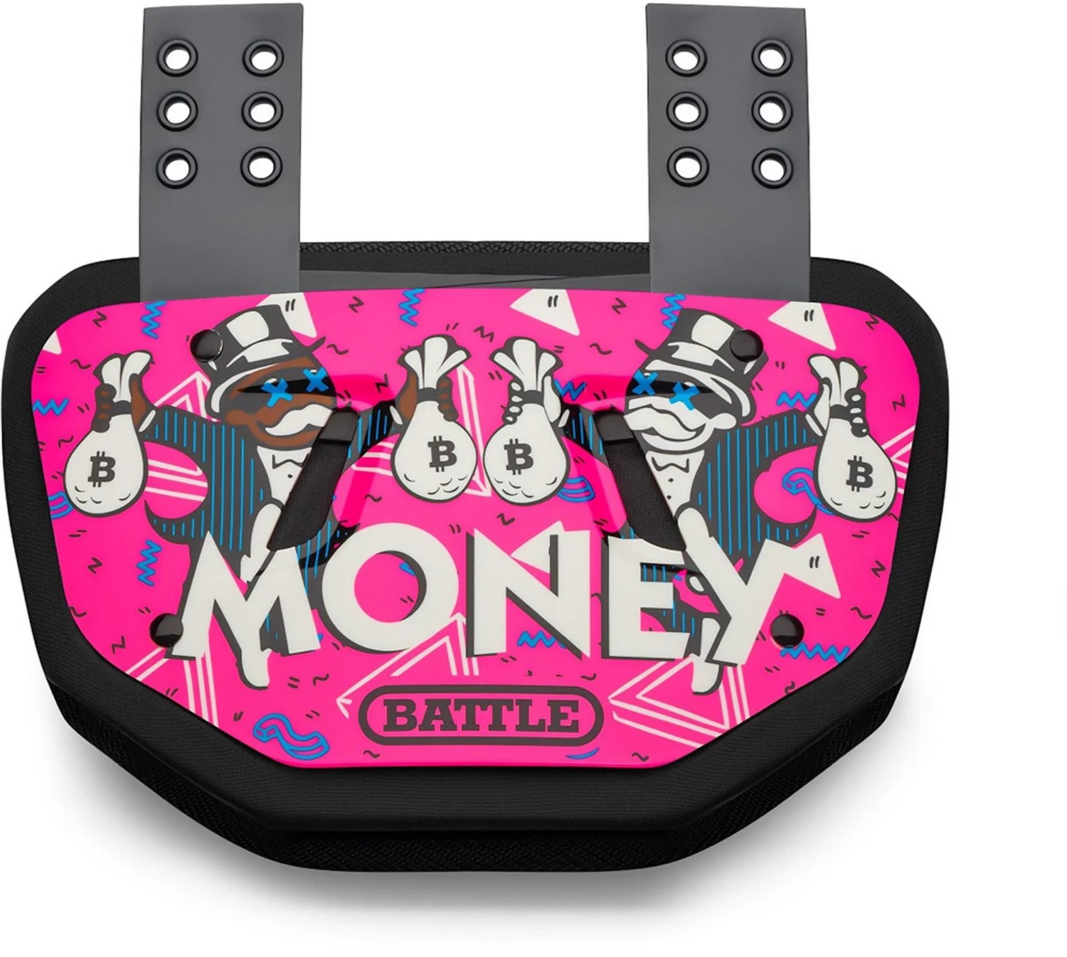 Battle Adults' Money Man Football Back Plate Academy