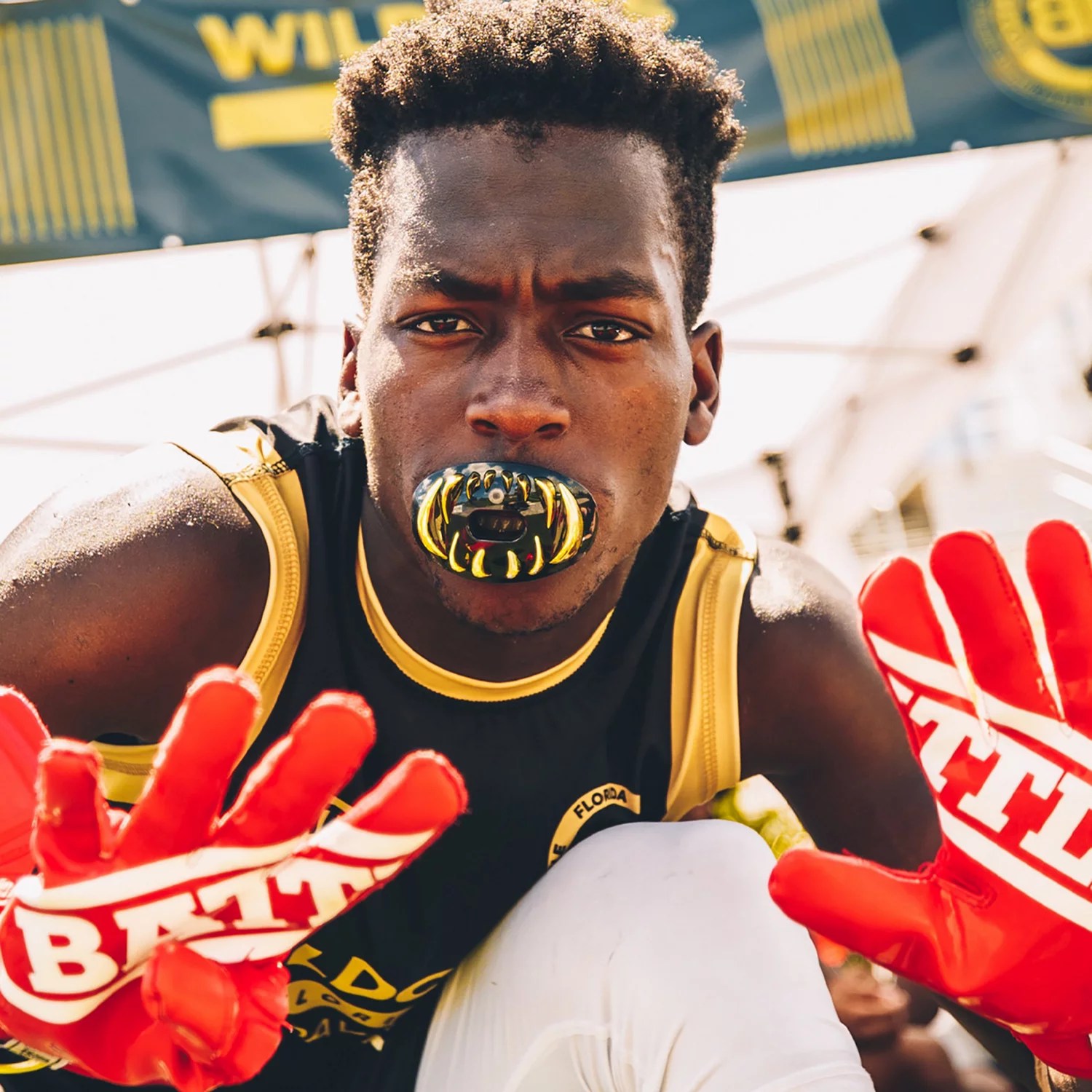 Battle Adults' 3D Oxygen Football Mouth Guard Academy