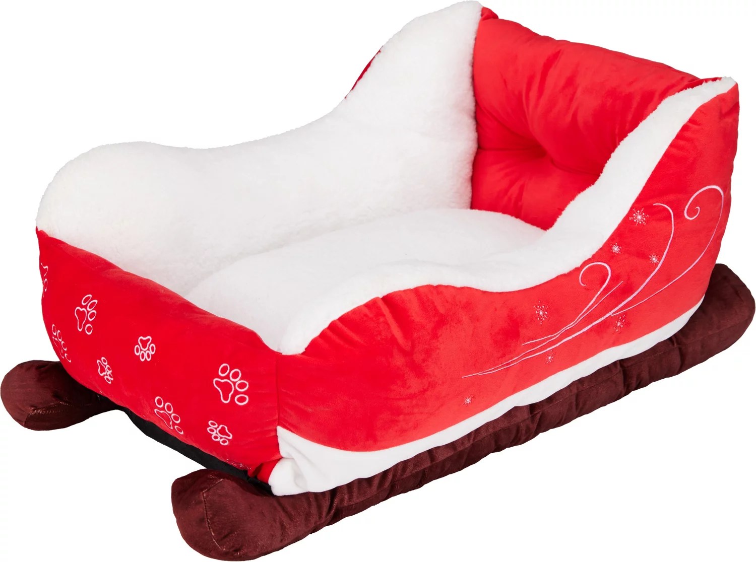 Magellan Outdoors Holiday Santa Sleigh Dog Bed Academy