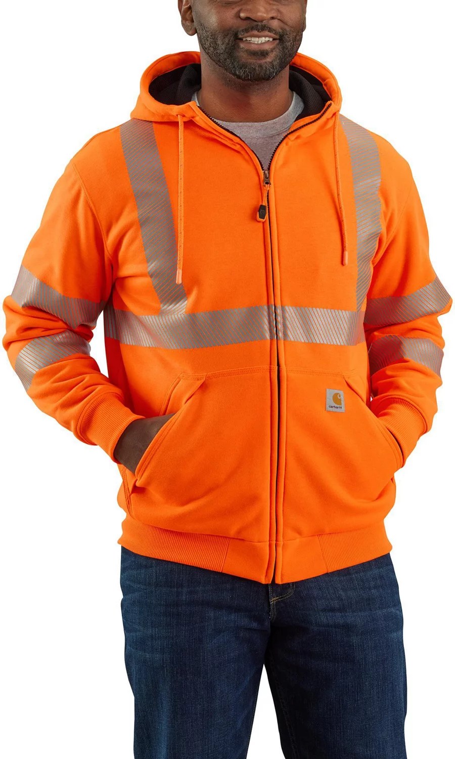 Carhartt Men's HighVisibility Midweight ThermalLined FullZip Hoodie