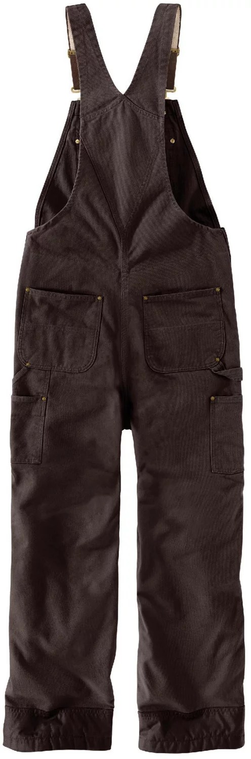 Carhartt Men's Loose Fit Washed Duck Insulated Bib Overalls Academy