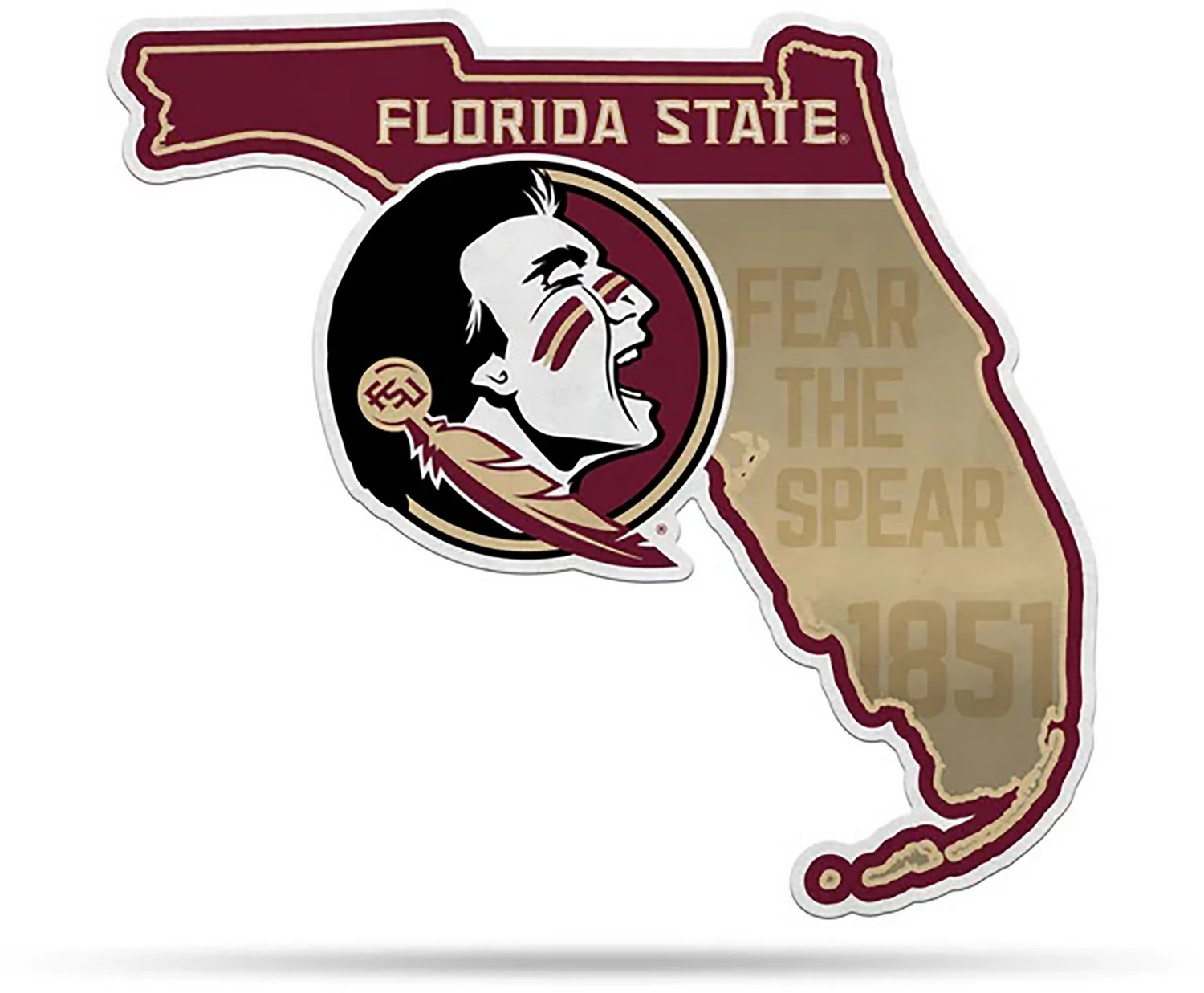 Tag Express Florida State University Classic State Shaped Pennant Academy