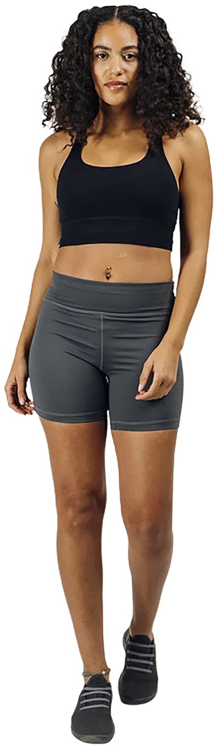 Barbell Apparel Women's Stayput Training Shorts Long 6 in Academy