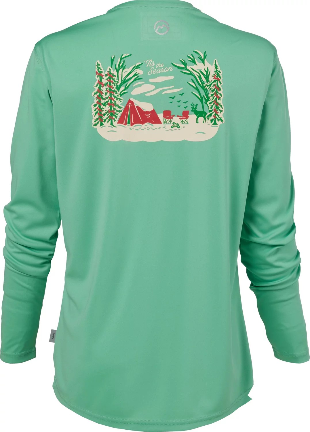 Magellan Outdoors Women's Holiday Performance Crew Long Sleeve Shirt
