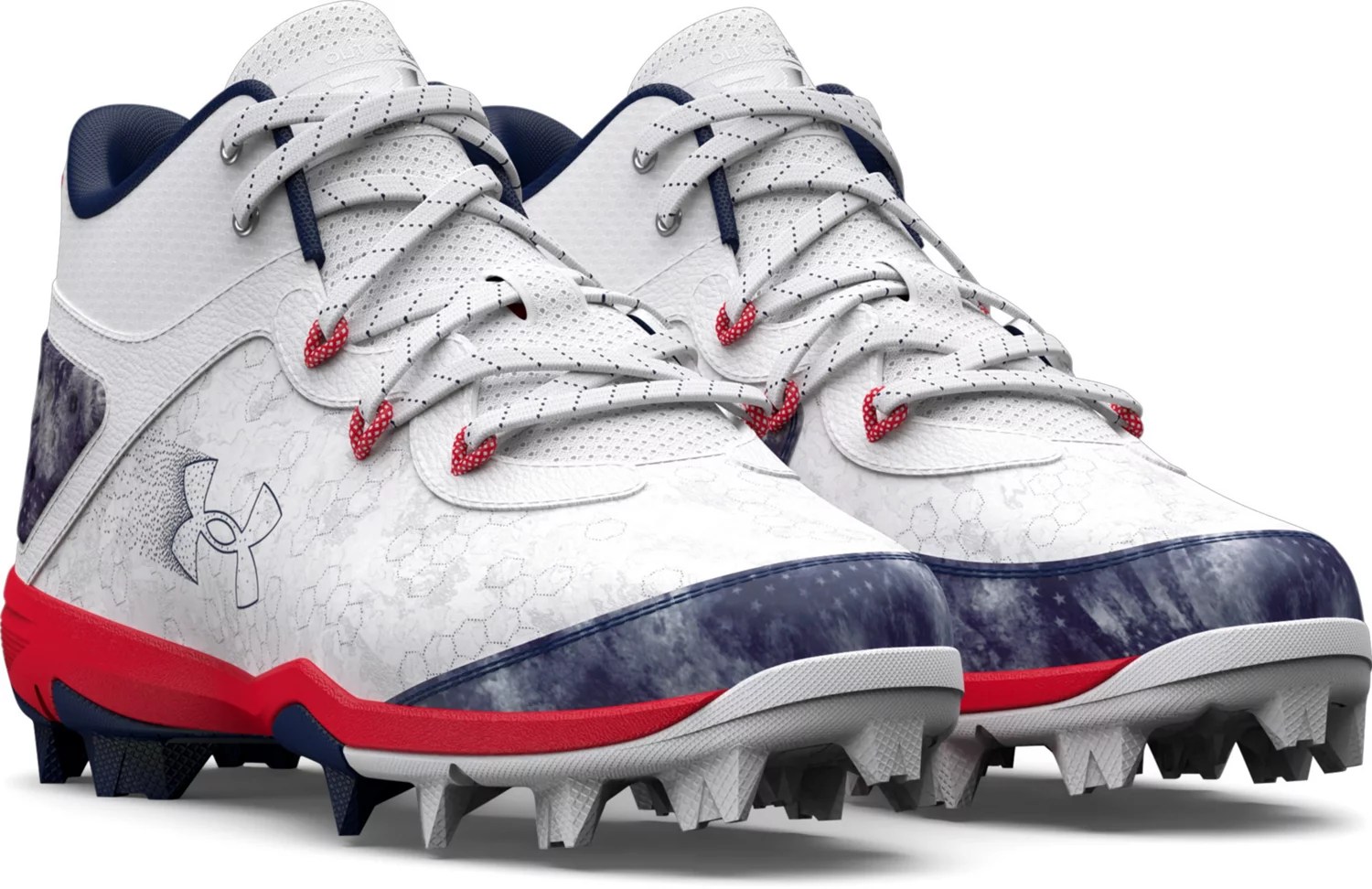 Under Armour Youth Harper 8 Mid RM USA Baseball Cleats Academy