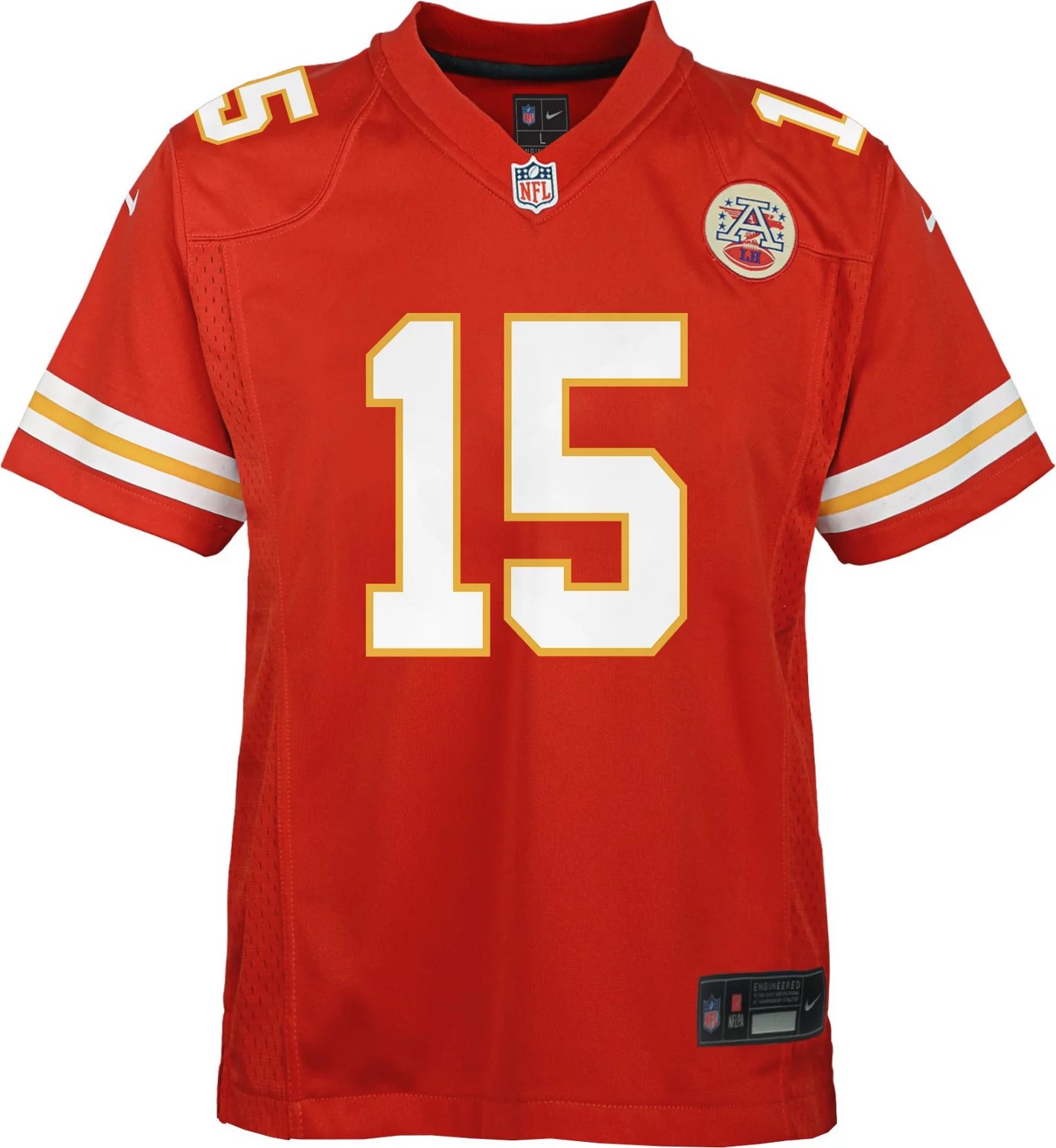 Nike Boys' Kansas City Chiefs Patrick Mahomes 15 NFL Game Team Jersey