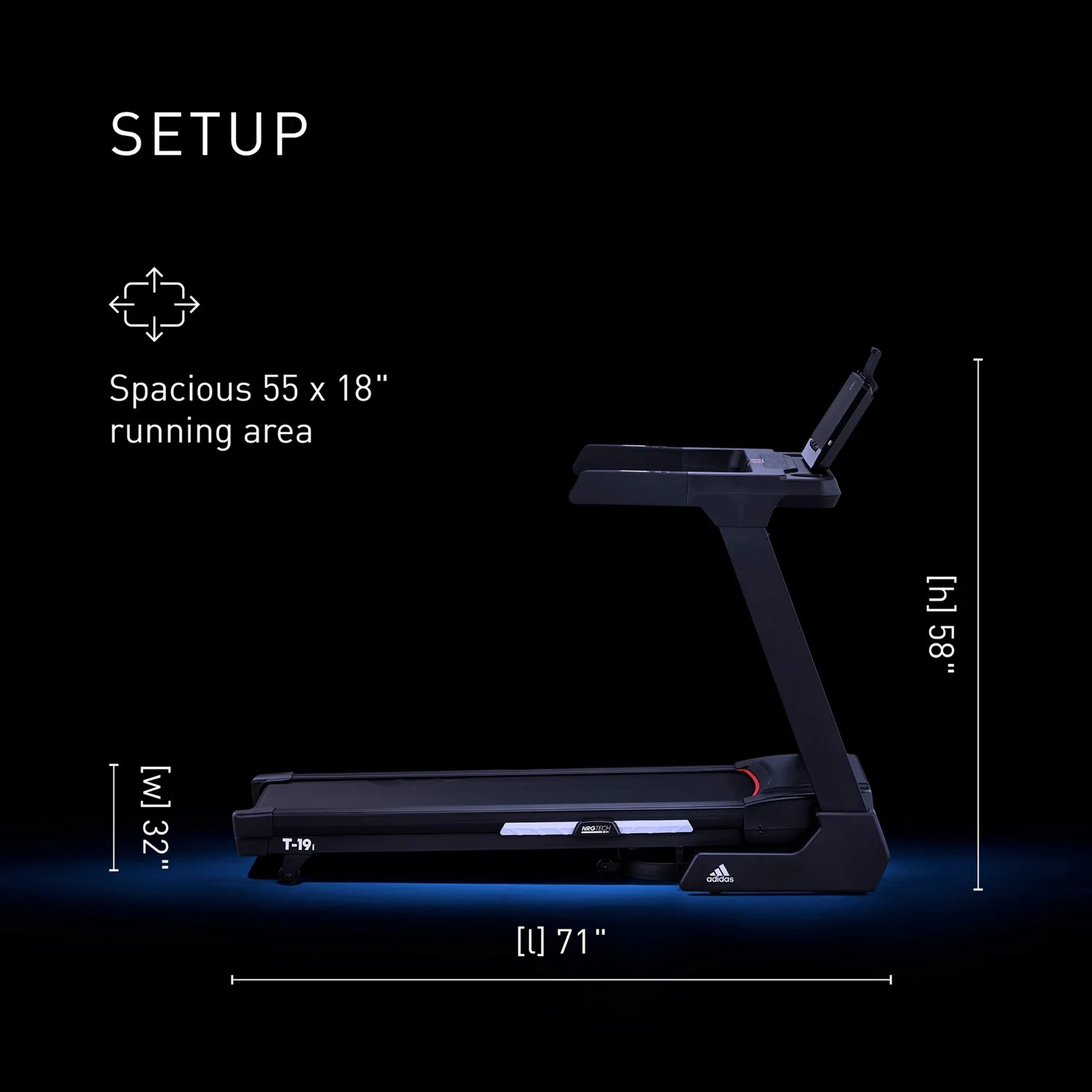 adidas T-19i Bluetooth Treadmill | Academy