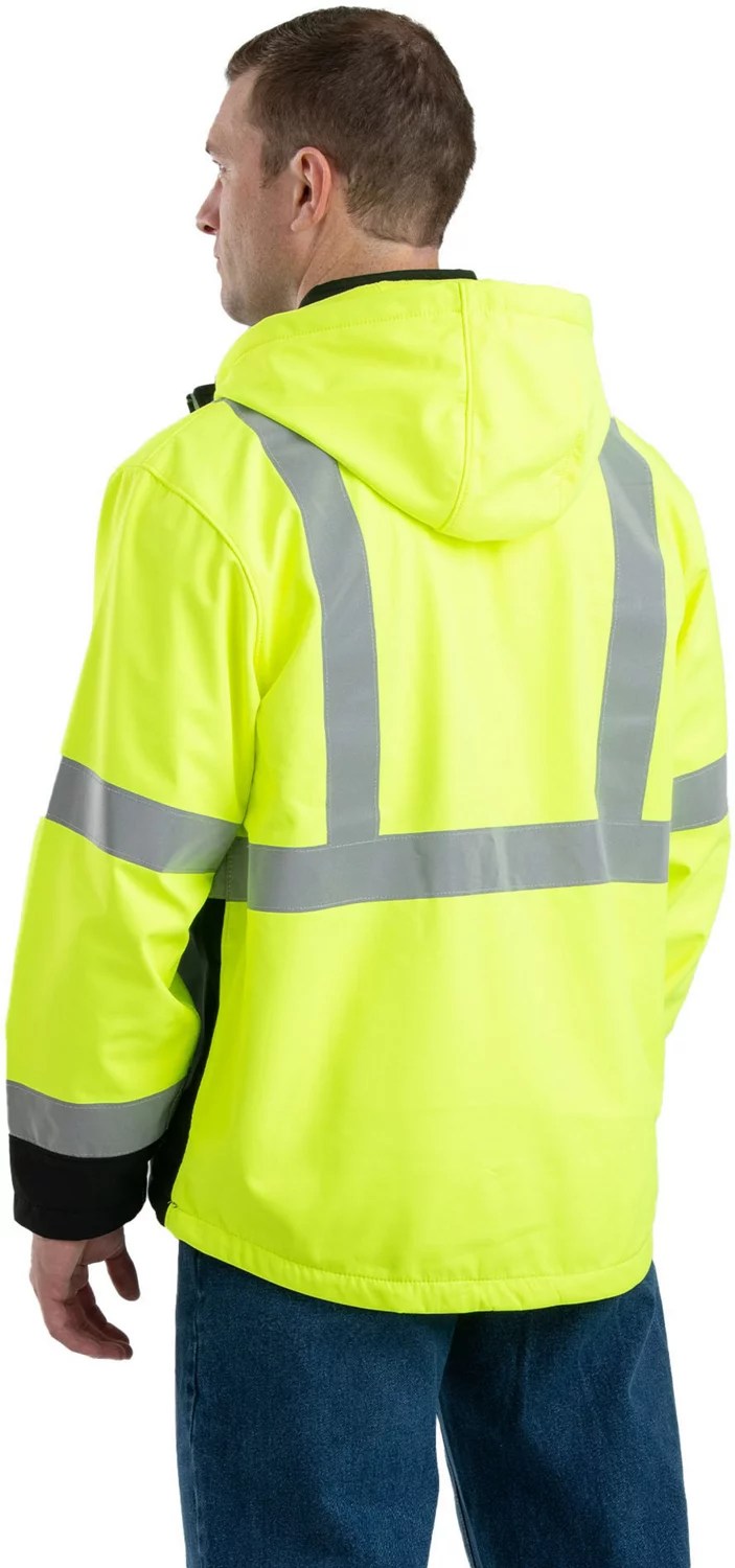 Berne Men's HiVisibility Softshell Jacket Academy