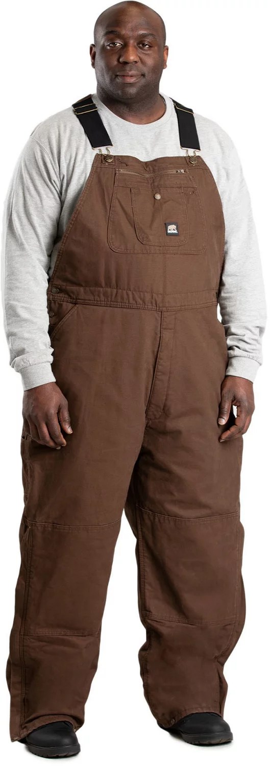 Berne Men's Traditional Washed Bib Overalls Academy