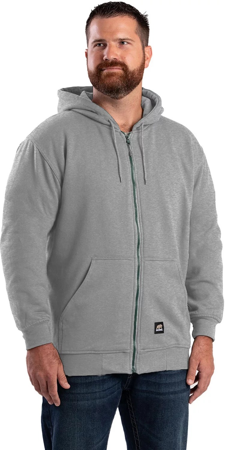 Berne Men's Thermal Lined FullZip Hoodie Academy