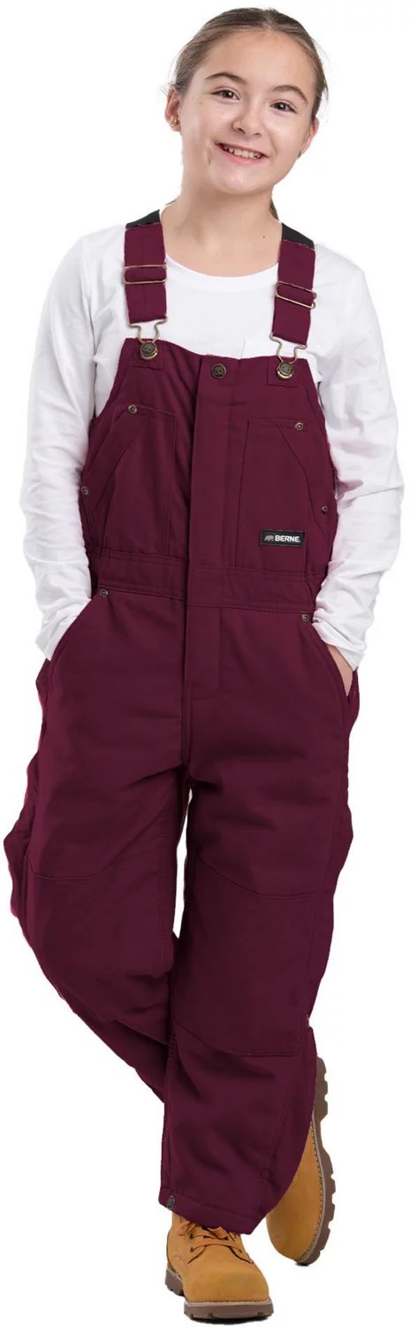Berne Boys' Washed Insulated Bib Overall Academy