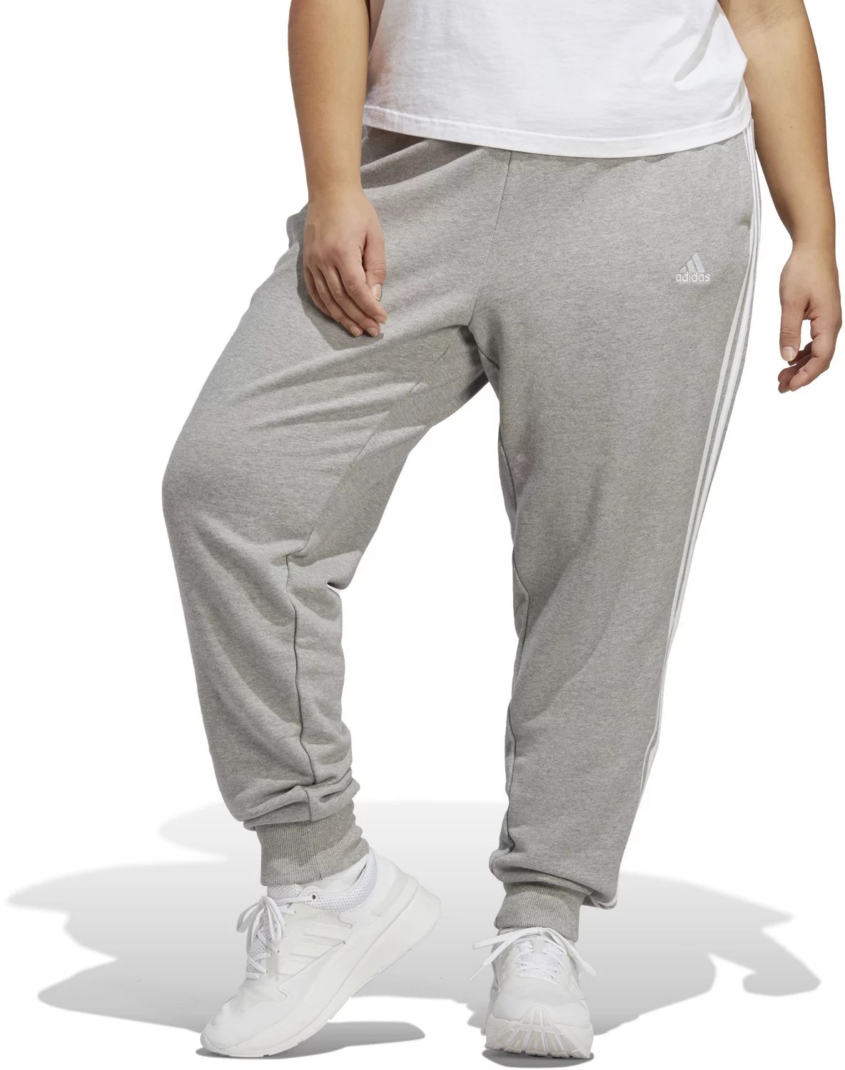 adidas Women's Essentials 3Stripes Cuffed Pants Academy