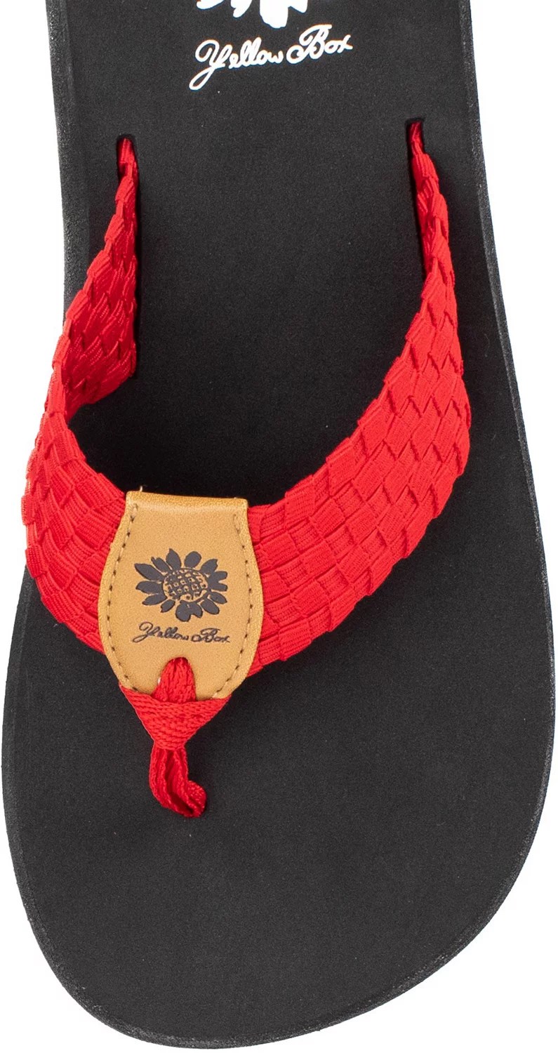 Yellow Box Women's Soleil Flip Flops Free Shipping at Academy