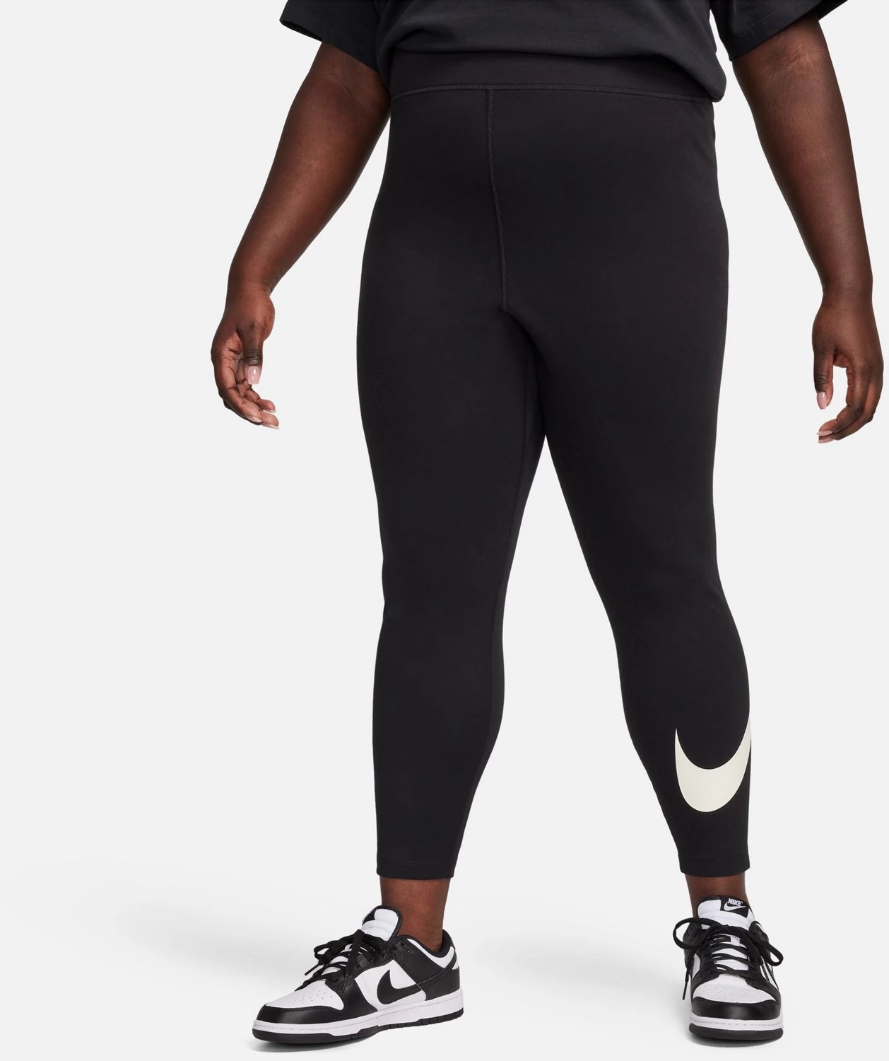 Nike Women's Plus NSW NK Classic GX HR Tight Swoosh Leggings Academy