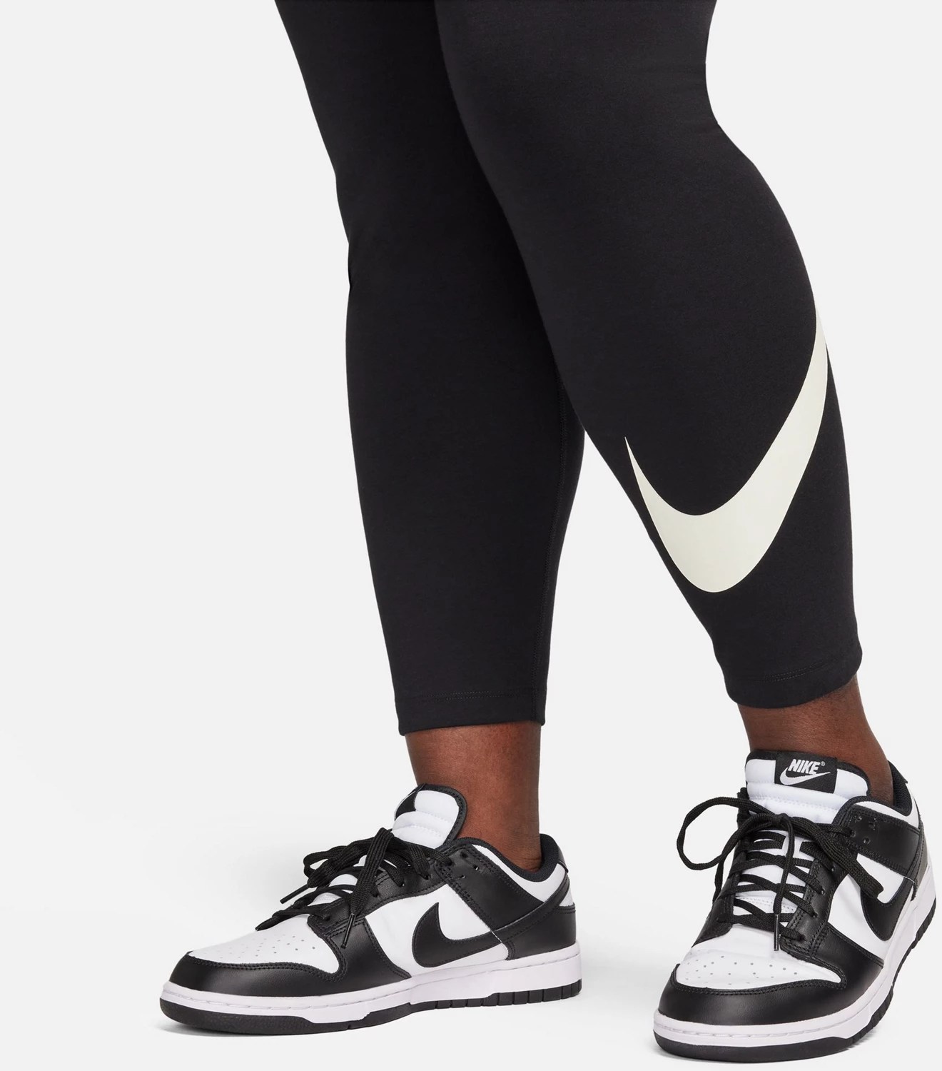 Nike Women's Plus NSW NK Classic GX HR Tight Swoosh Leggings Academy