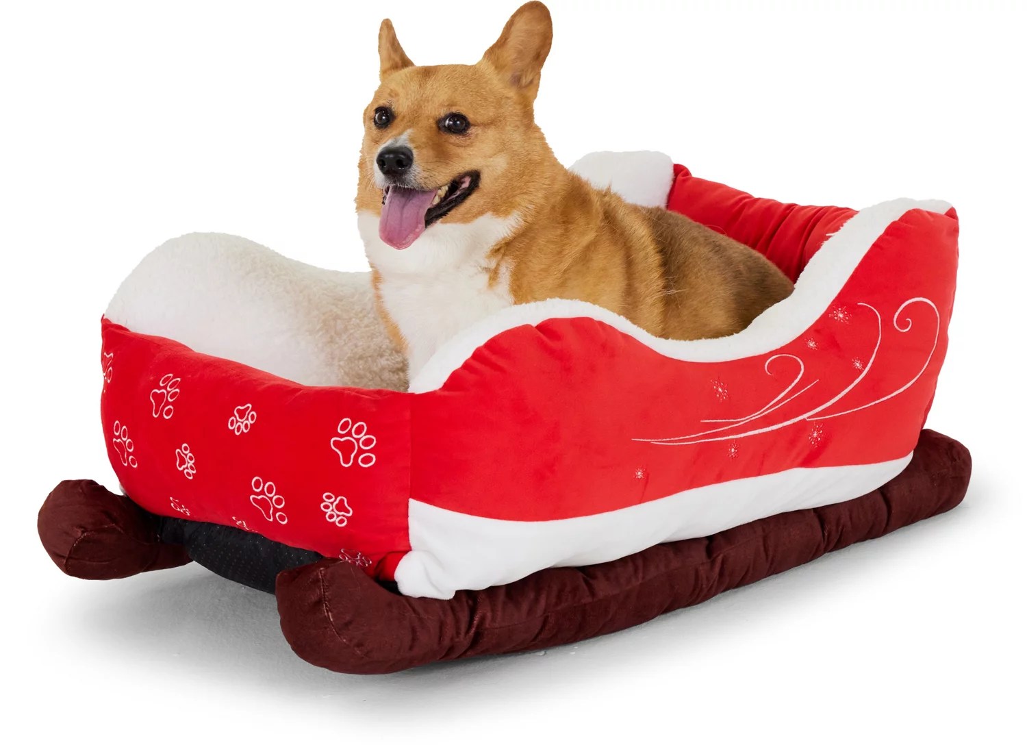 Magellan Outdoors Holiday Santa Sleigh Dog Bed Academy