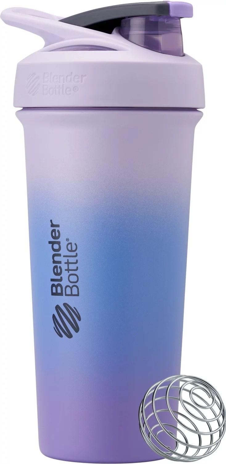Blender Bottle Strada 24 oz Insulated Stainless Steel Protein Shaker Academy