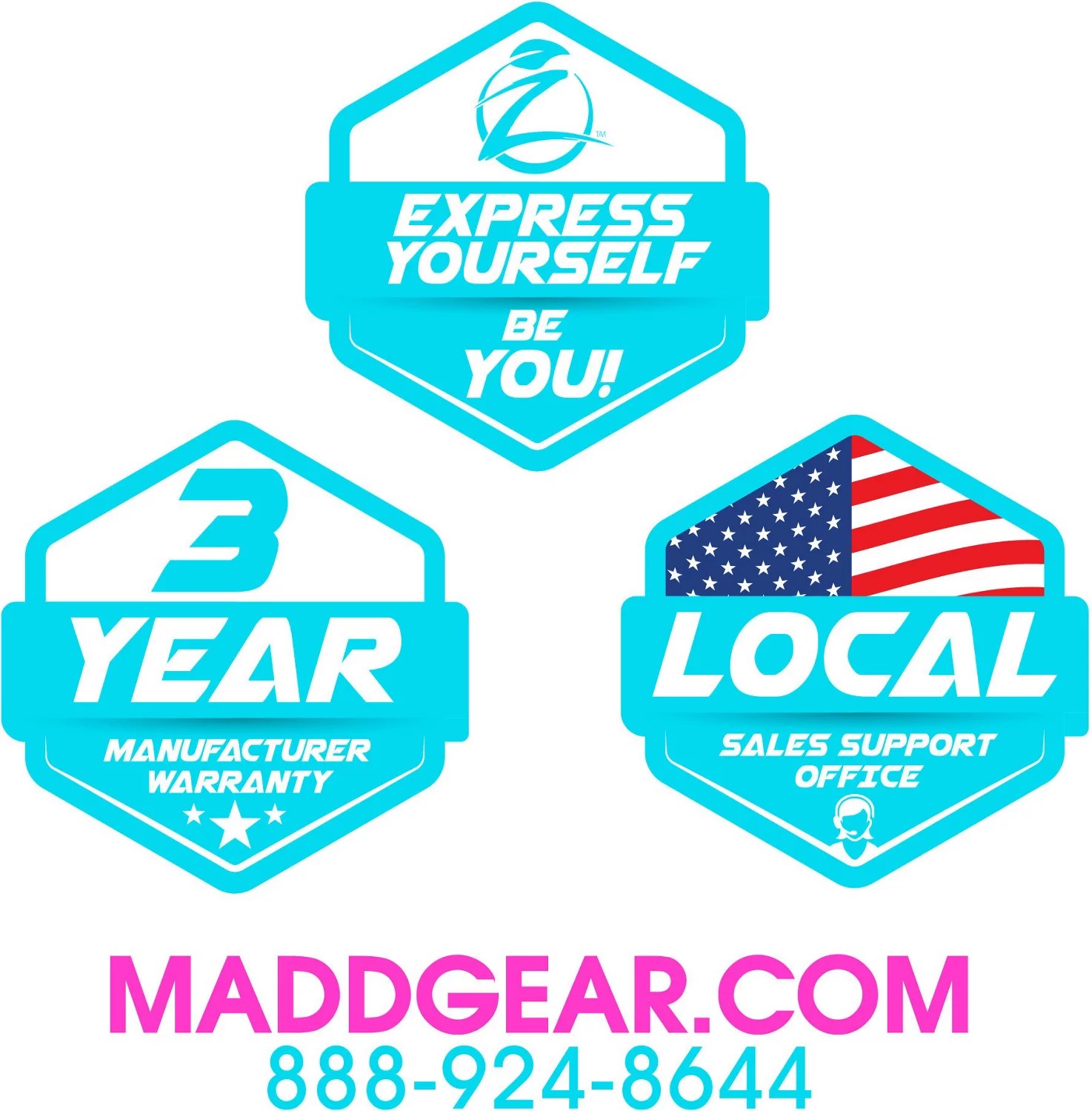 Madd Gear LightUp Zipper Lumen RGB Scooter Academy