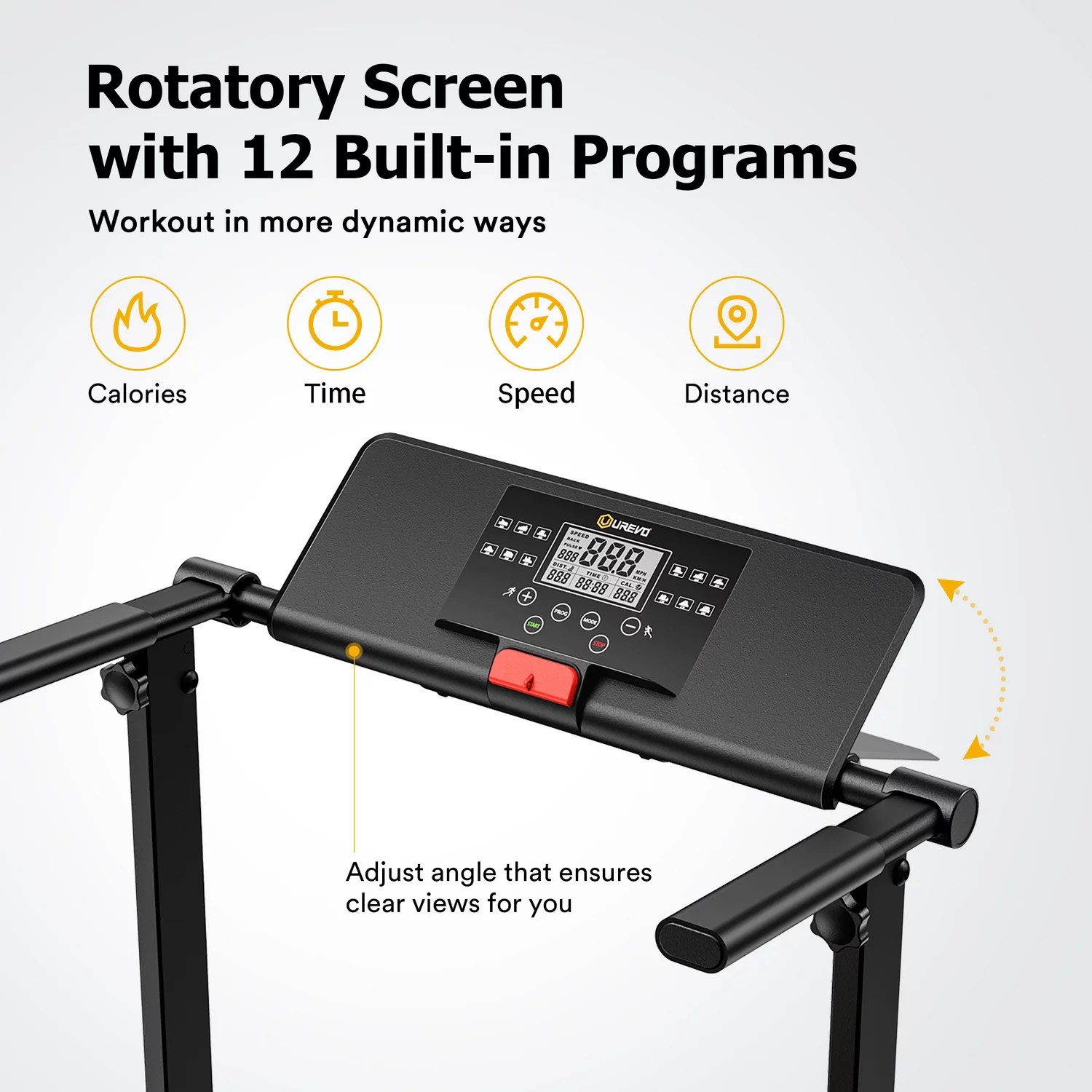 UREVO Folding Mini Treadmill | Academy