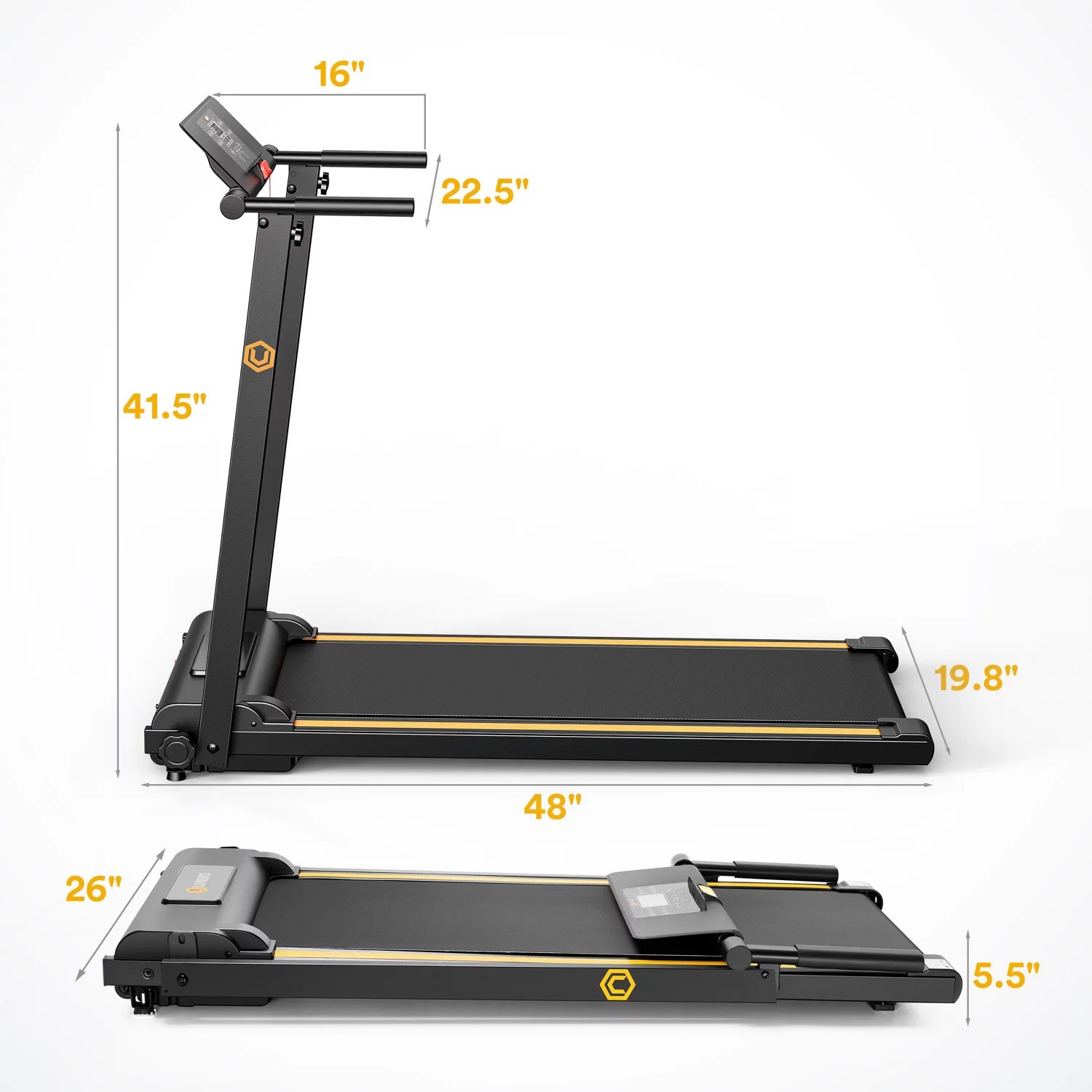 UREVO Folding Mini Treadmill | Academy