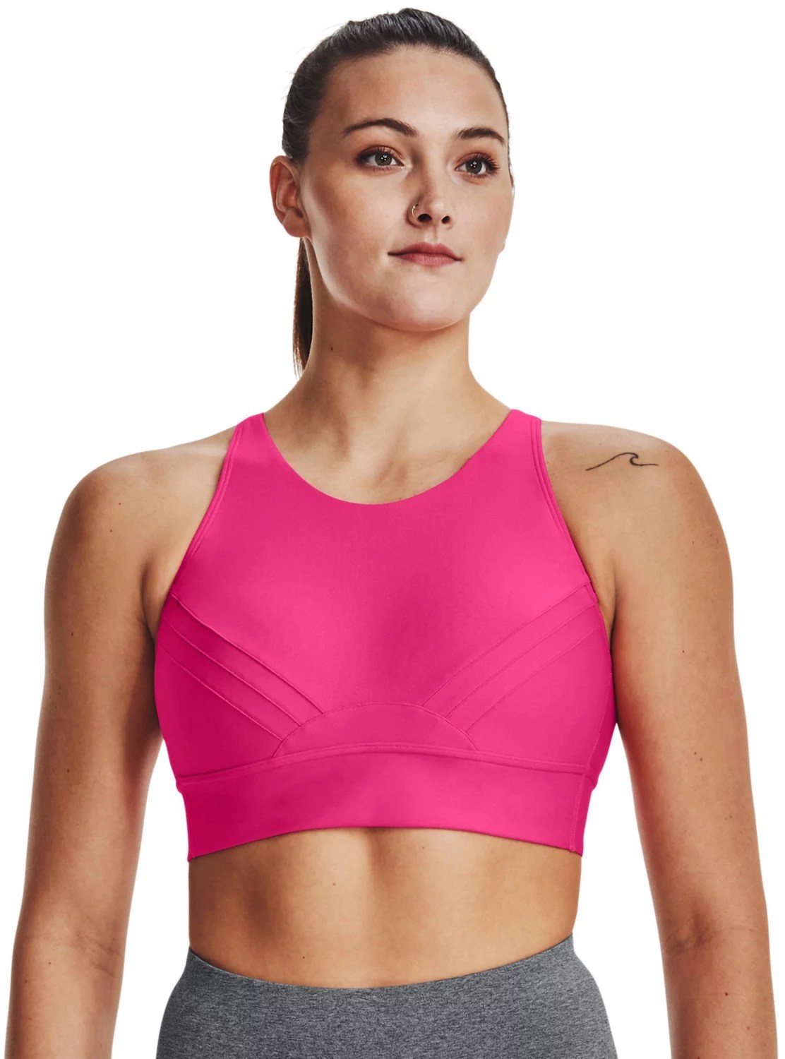 Under Armour Women's Infinity Pintuck Medium Support Sports Bra Academy