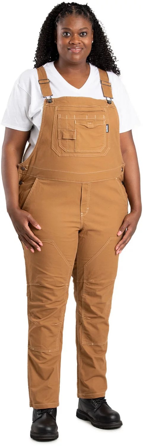 Berne Women's Softstone Duck Unlined Bib Overall Academy
