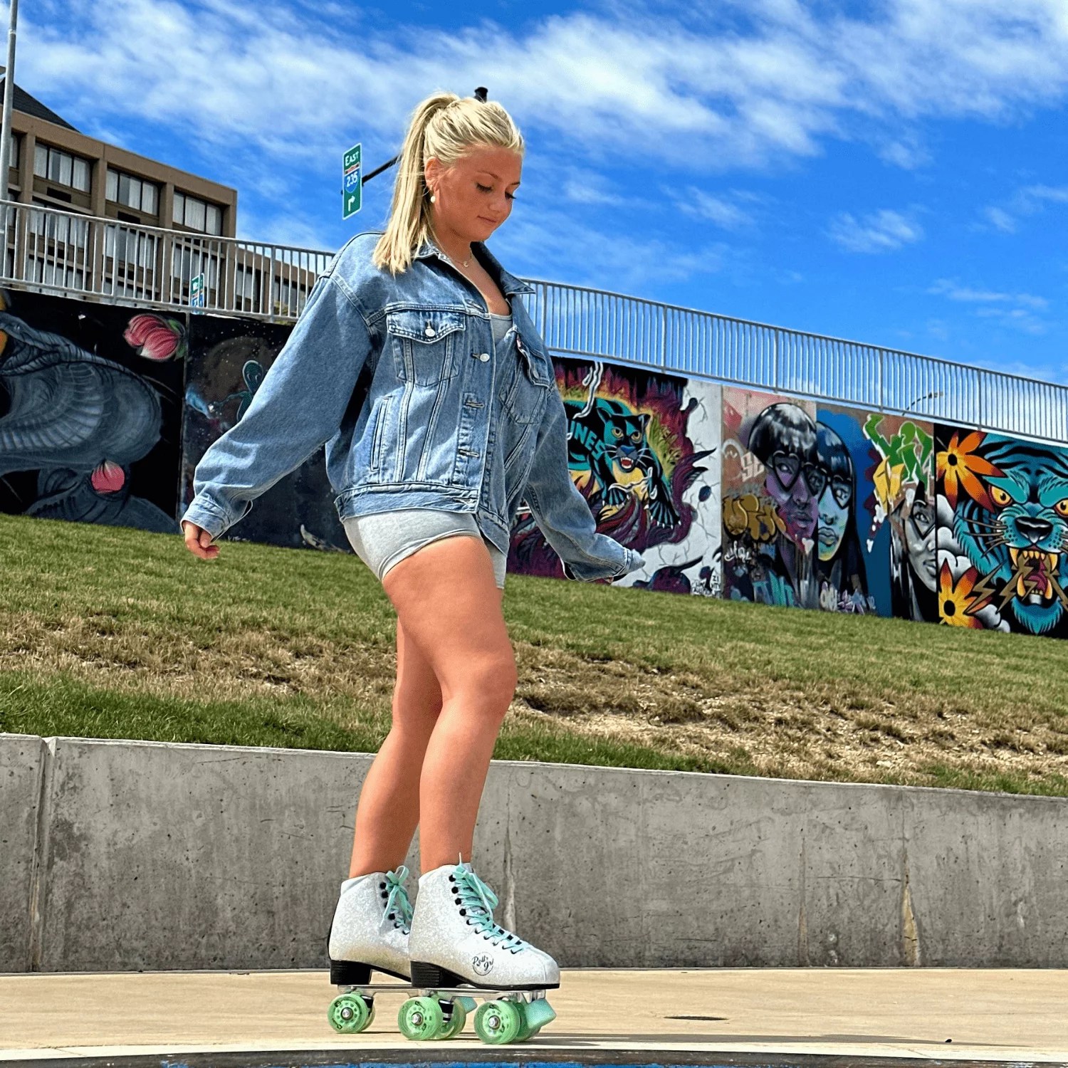 Pacer Women's Rollr Grl Astra Quad Roller Skates Academy