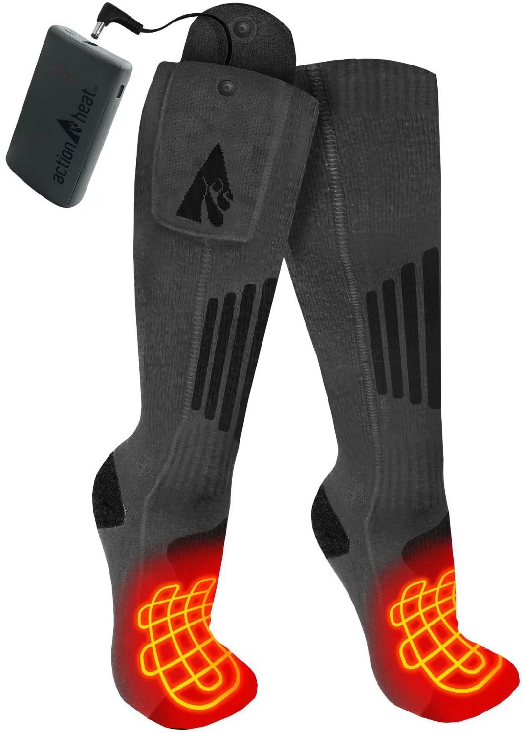 ActionHeat Wool 3.7V Rechargeable Heated Socks Academy