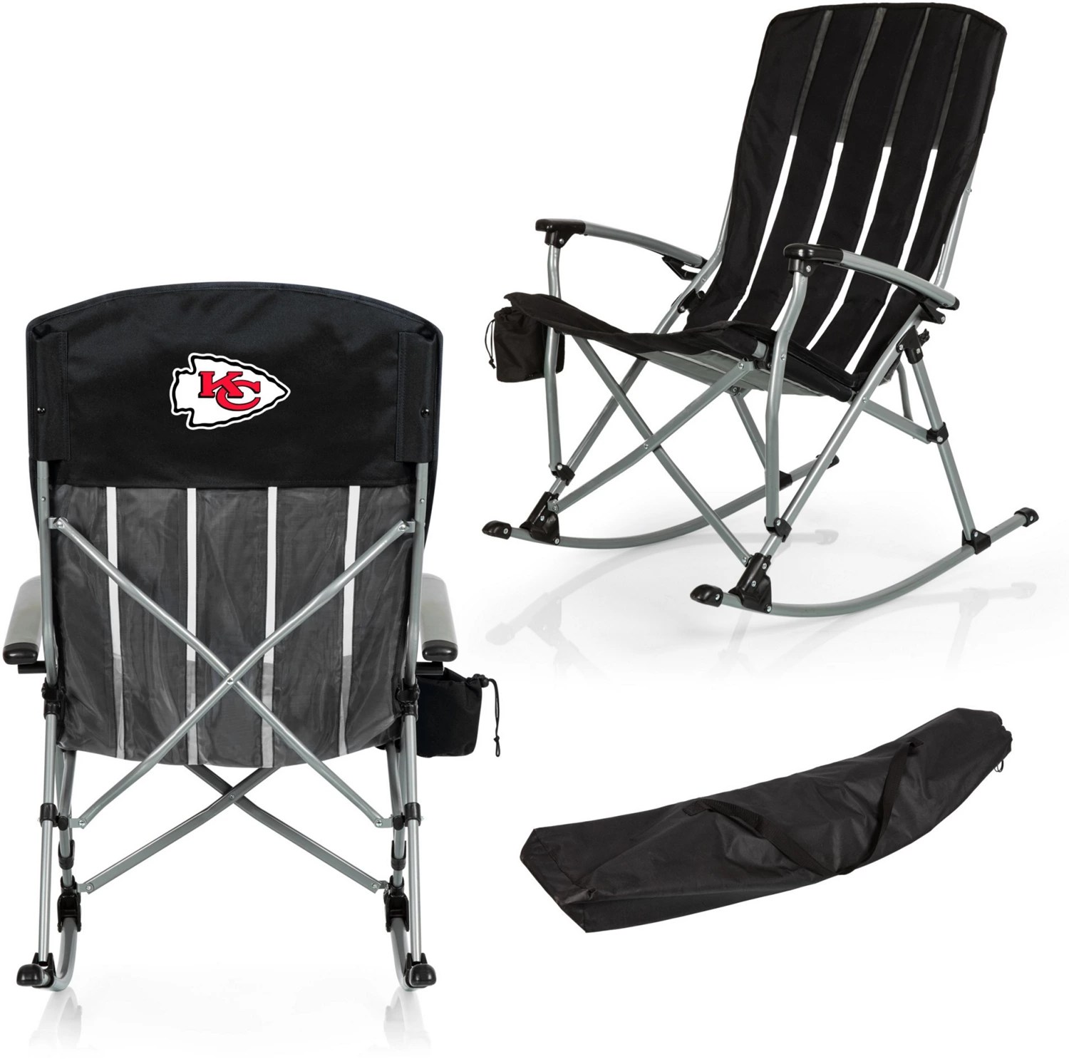 Picnic Time Kansas City Chiefs Outdoor Rocking Camp Chair Academy