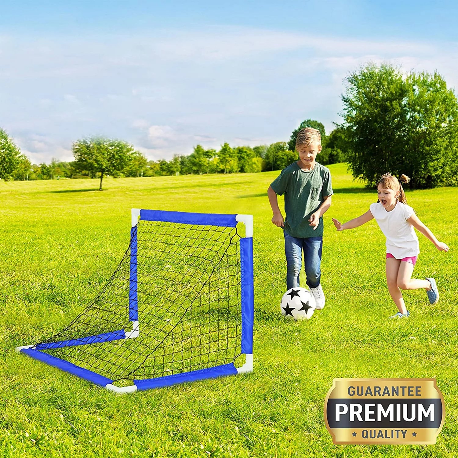 EJet Sport Kids' 3 ft x 2 ft x 2 ft Portable Soccer Goals 2Pack Academy