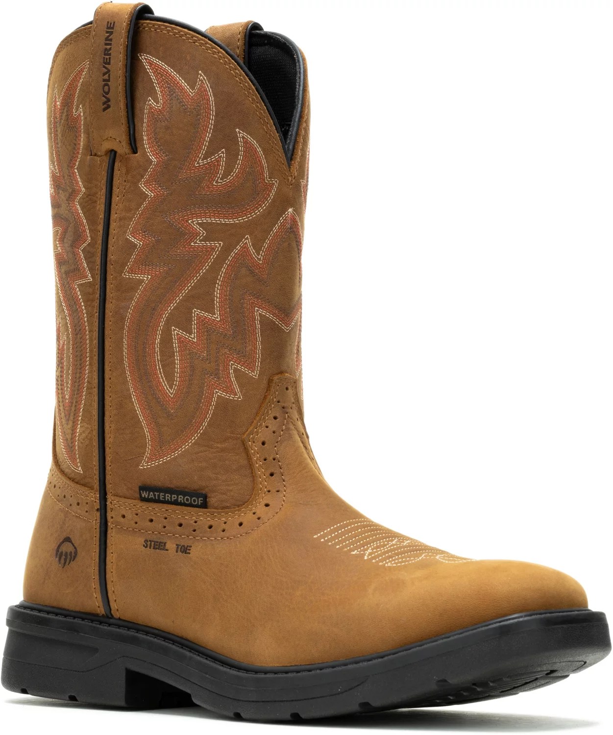 Wolverine Men's Rancher Eagle Waterproof Wellington Work Boots Academy