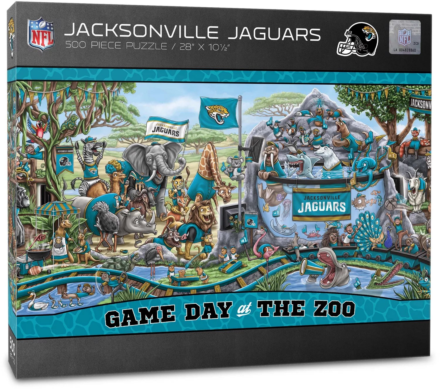 YouTheFan Jacksonville Jaguars Game Day At The Zoo 500Piece Puzzle Academy