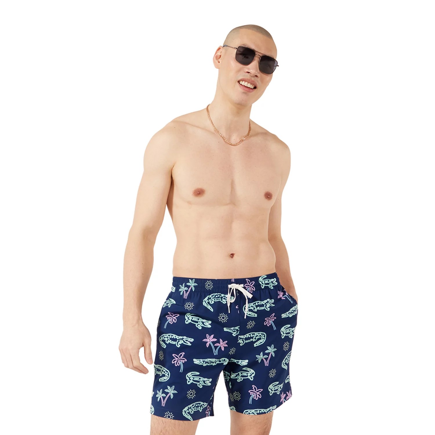 Chubbies Men's The Neon Glades Classic Swim Trunks 7 in Academy