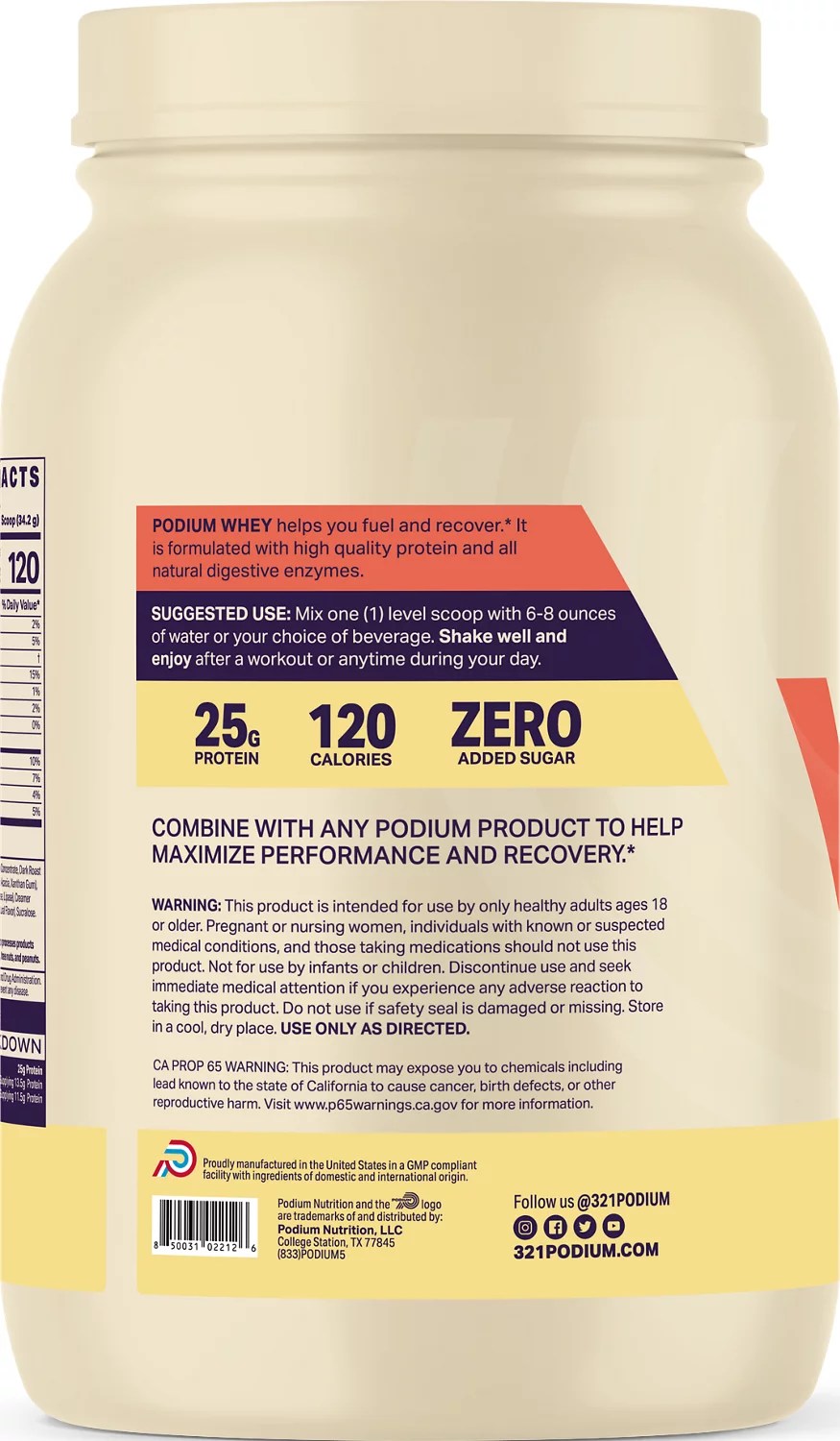 Podium 2lbs Whey Protein Academy