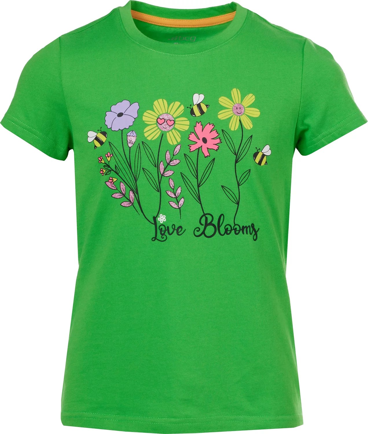 BCG Girls' Love Blooms Lifestyle Cotton Short Sleeve Tshirt Academy