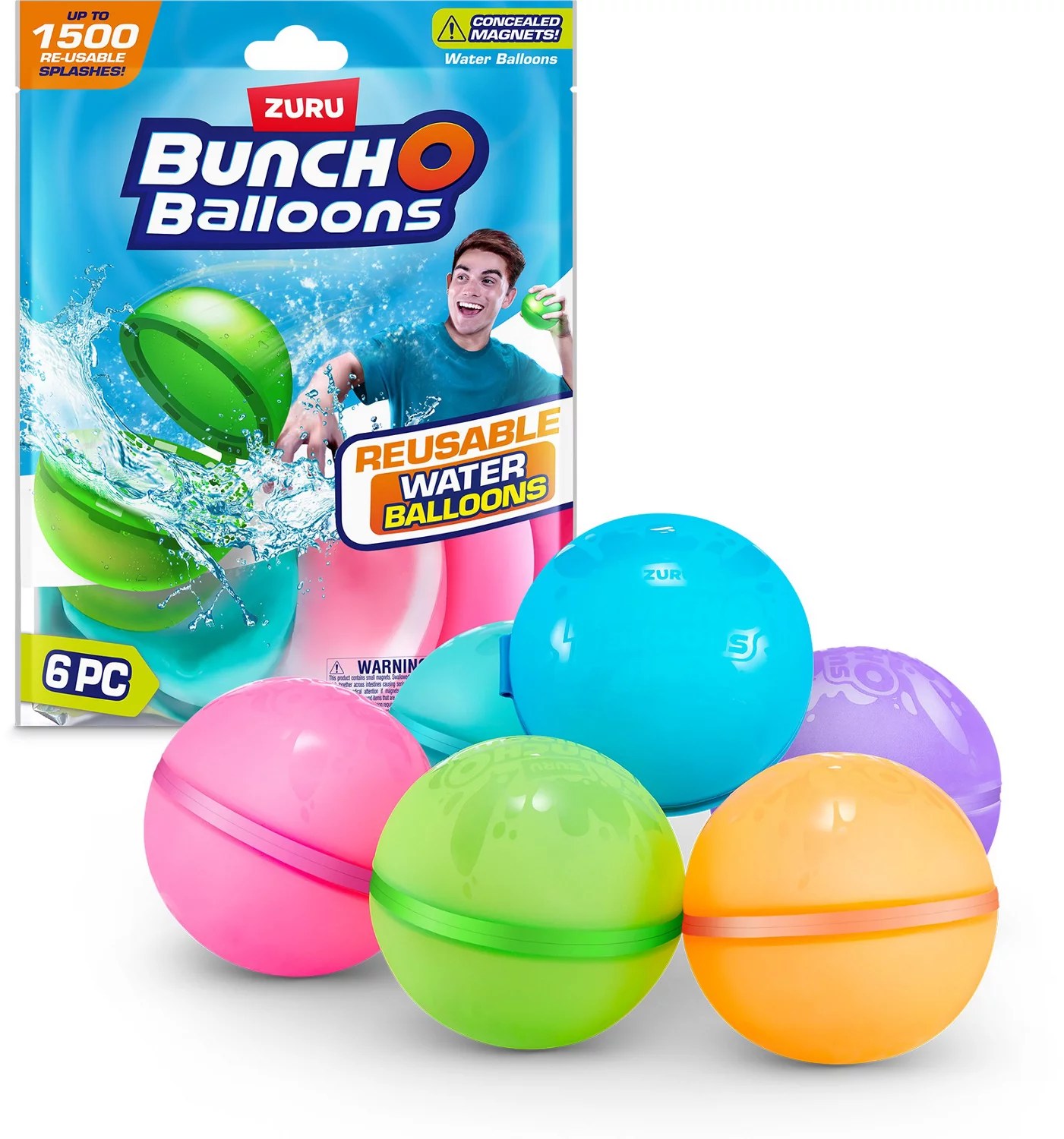 ZURU Reusable Water Balloons 6Pack Academy