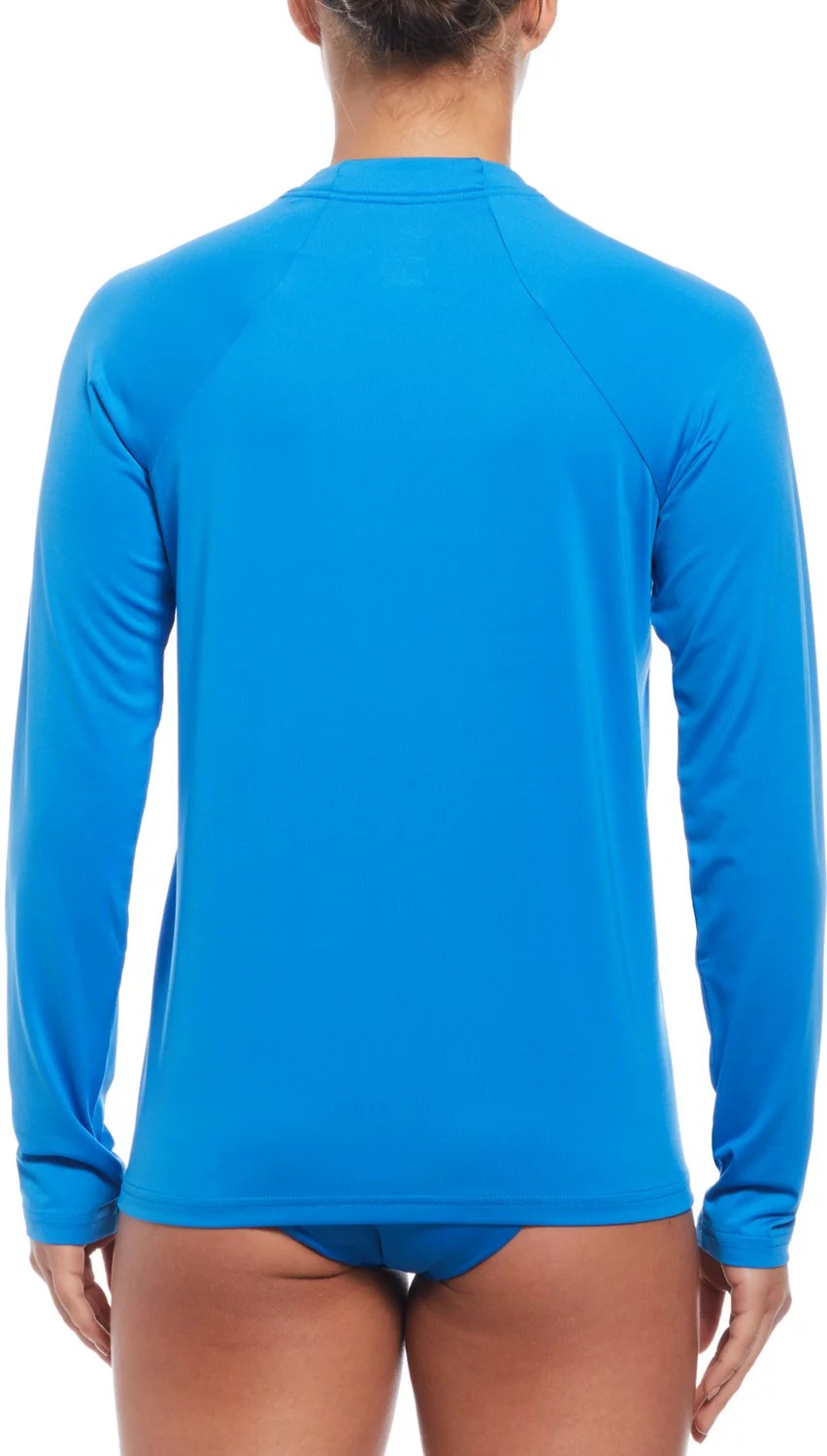 Nike Women's Essential Long Sleeve Hydroguard Rash Guard Academy