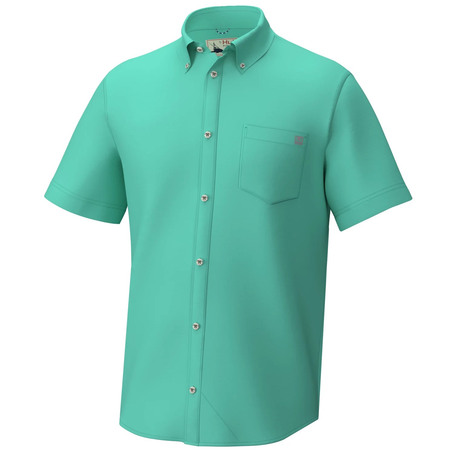 Huk Men's Kona Solid ButtonDown Shirt Free Shipping at Academy