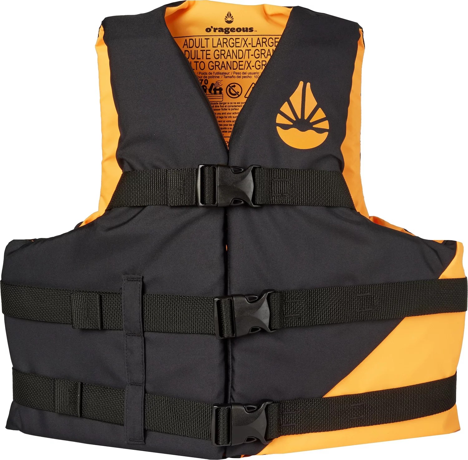 O'Rageous Adult Nylon Life Vest Free Shipping at Academy