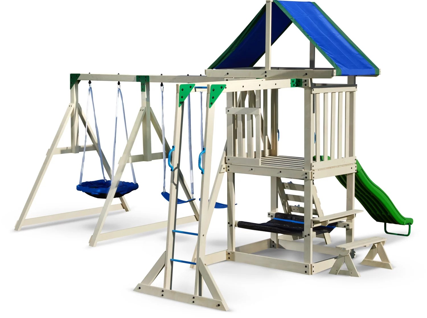 AGame Montana Wooden Swing Playset Academy