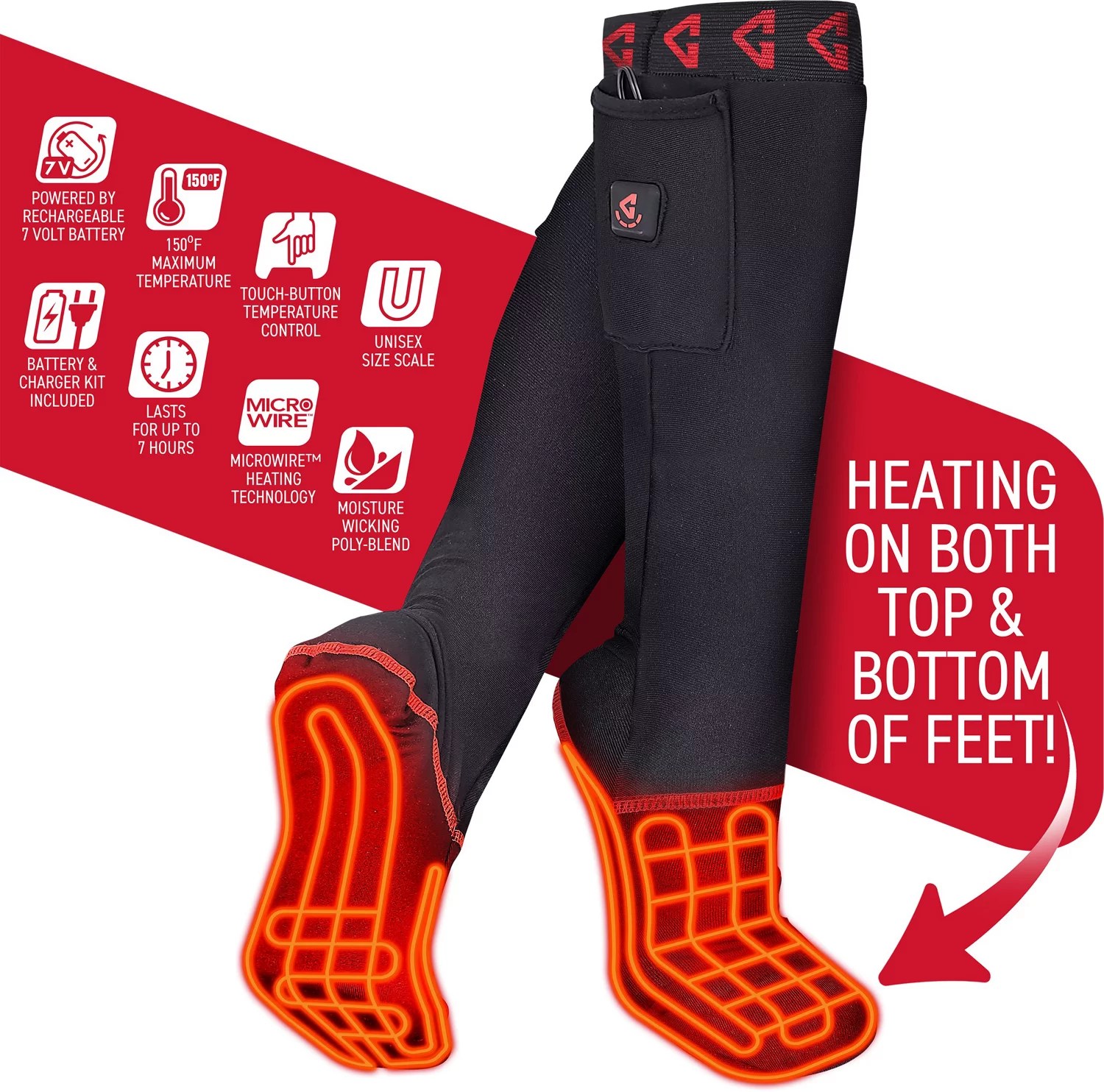 Gerbing Women's Battery Heated Sock Liners Academy