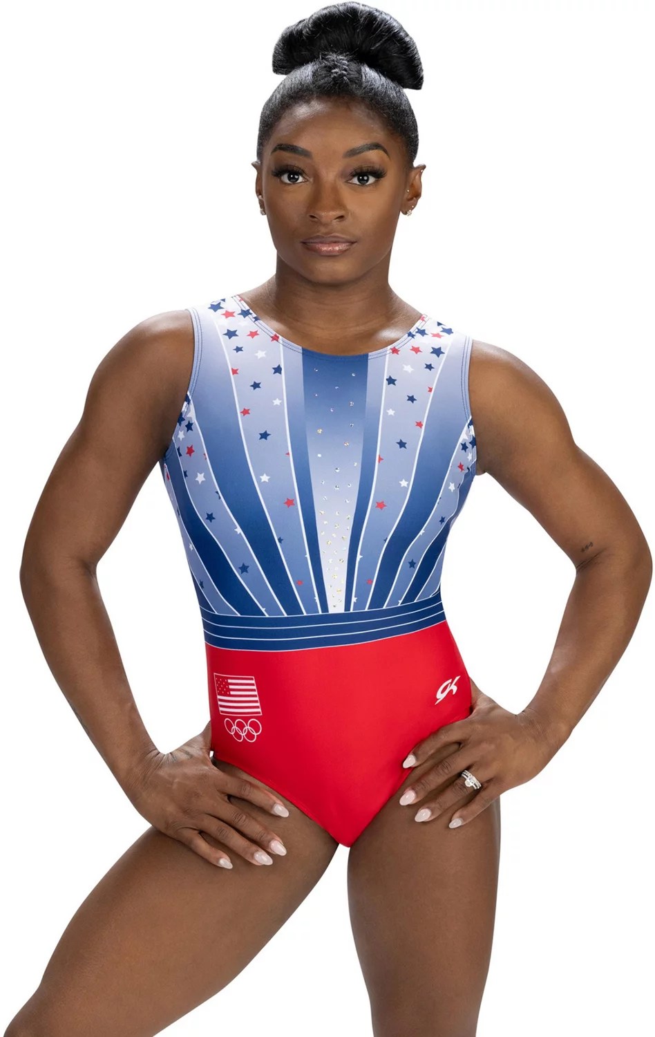 GK Elite Girls' Liberty Light Show Gymnastics Tank Leotard Academy