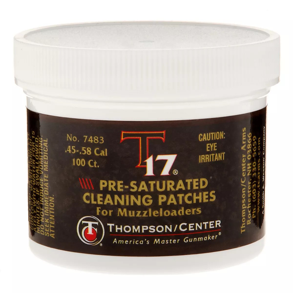 Thompson/Center T17™ Presaturated Cleaning Patches 100Pack Academy